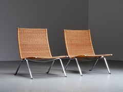 Set di 2 sedie PK 22 di Poul Kjaerholm per E. Kold Christensen, Danimarca, 1955