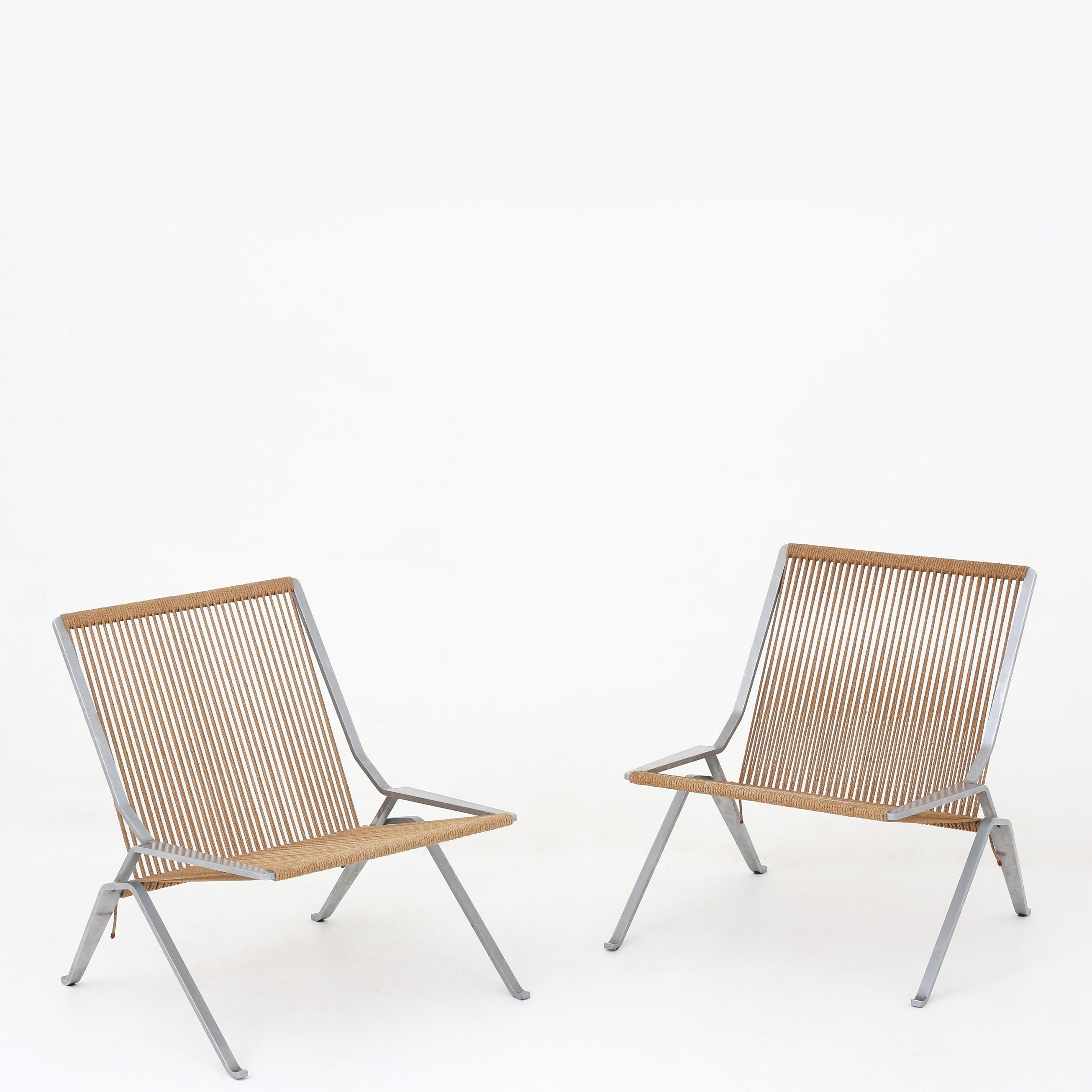 Set of Two PK 25 Chairs by Poul Kjærholm 5