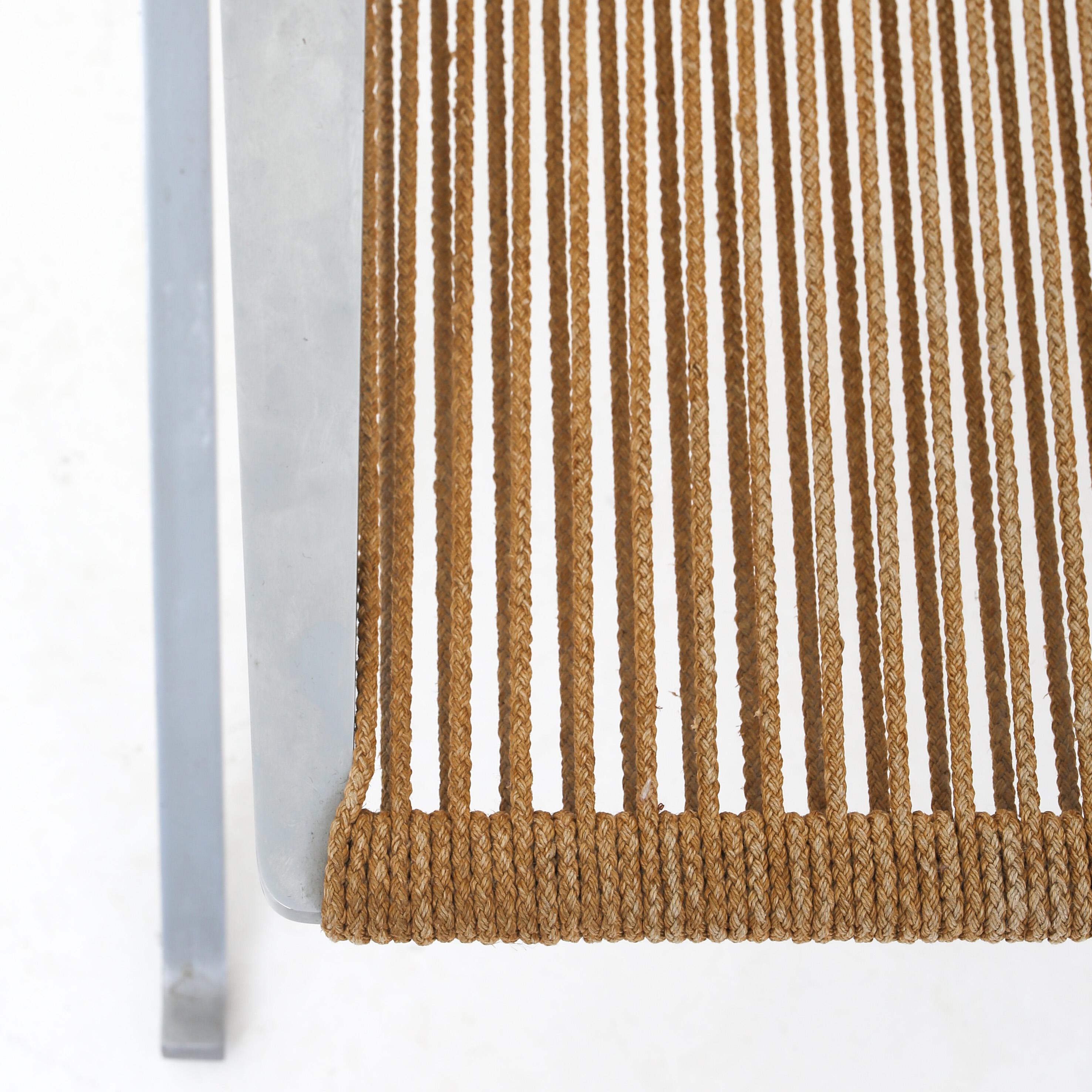 Patinated Set of Two PK 25 Chairs by Poul Kjærholm