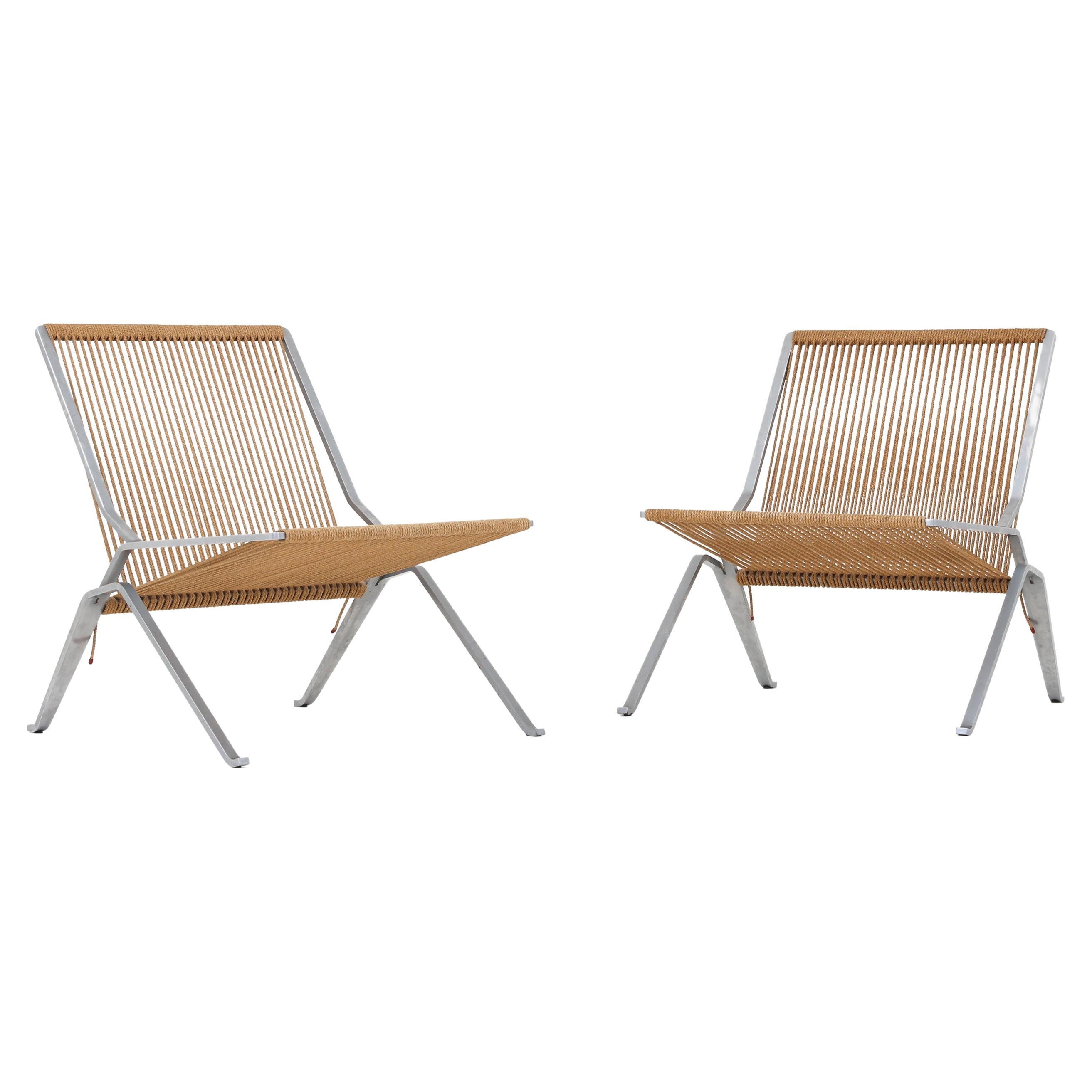 Set of Two PK 25 Chairs by Poul Kjærholm