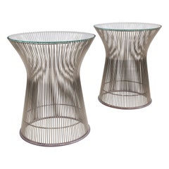 Set of Two "Platner Side Table" by Designer Warren Platner for Knoll