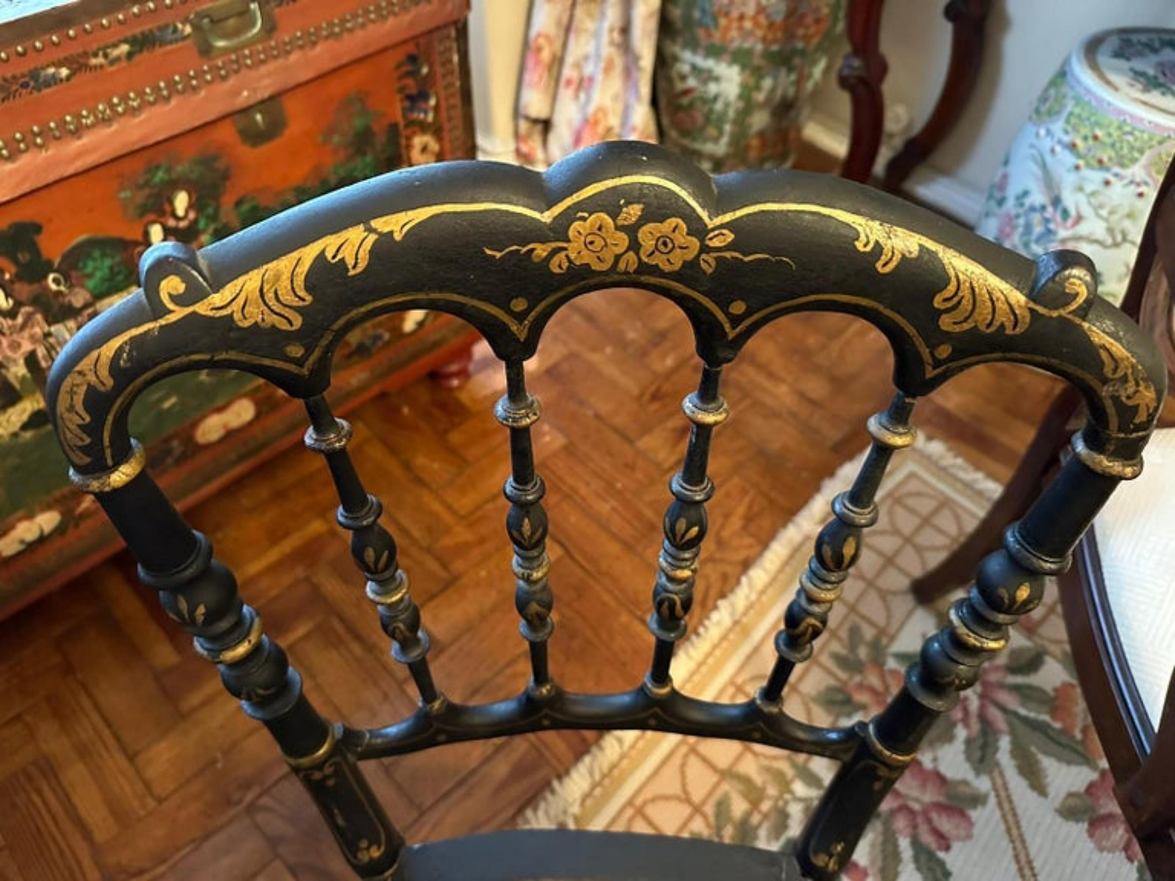 Set of Two Portuguese Chairs 19th Century In Good Condition For Sale In Madrid, ES