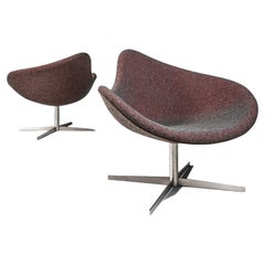 Retro Set of Two Postmodern Swivel-Base "K2" Chairs by Busk & Hertzog, USA, c. 2000's