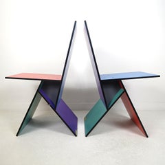 Set of Two Postmodern Vilbert Chairs Designed by Verner Panton for Ikea