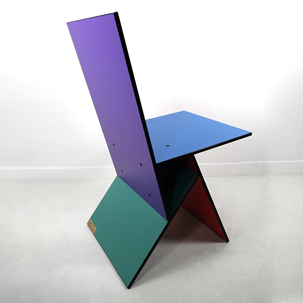 Set of Two Postmodern Vilbert Chairs Designed by Verner Panton for Ikea In Good Condition In Doornspijk, NL