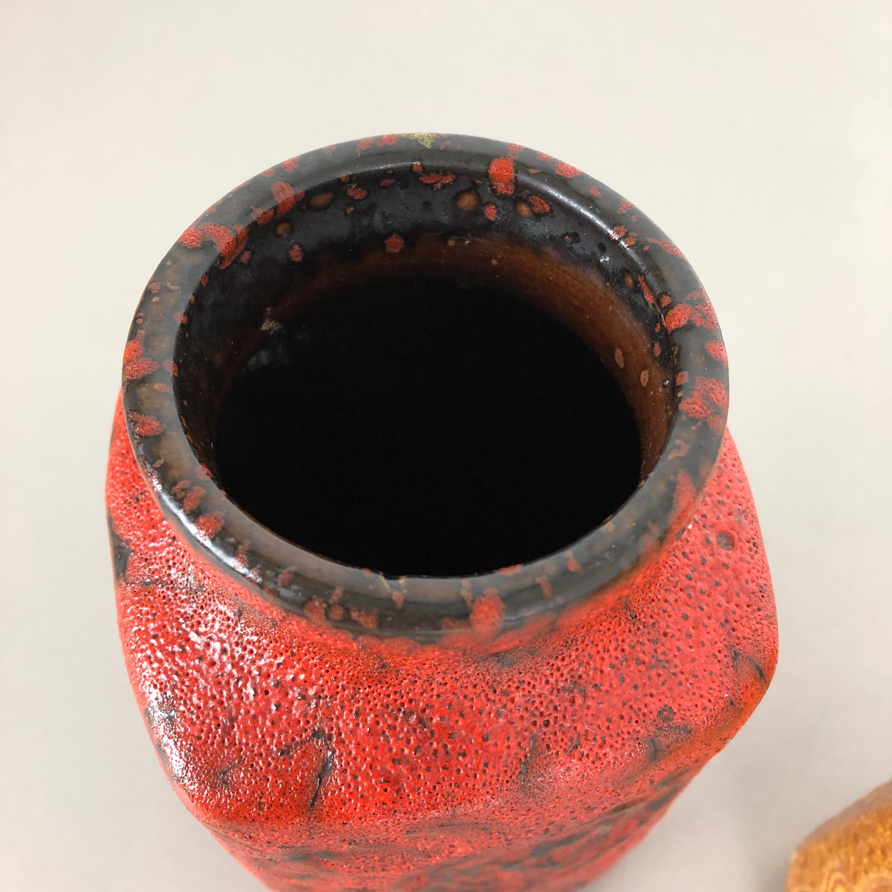 Set of Two Pottery Fat Lava Vases Jura 