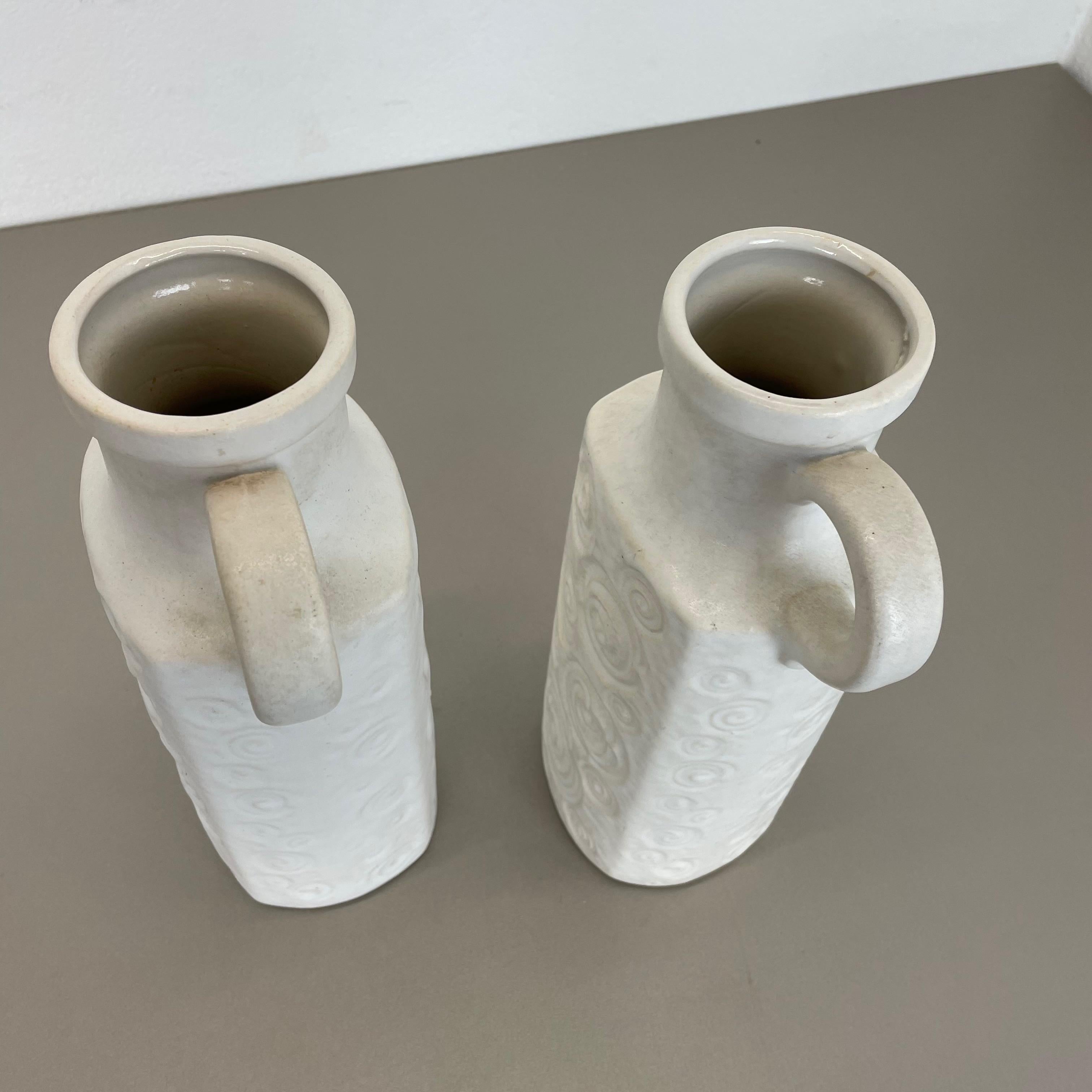 Set of Two Pottery Fat Lava Vases Jura 