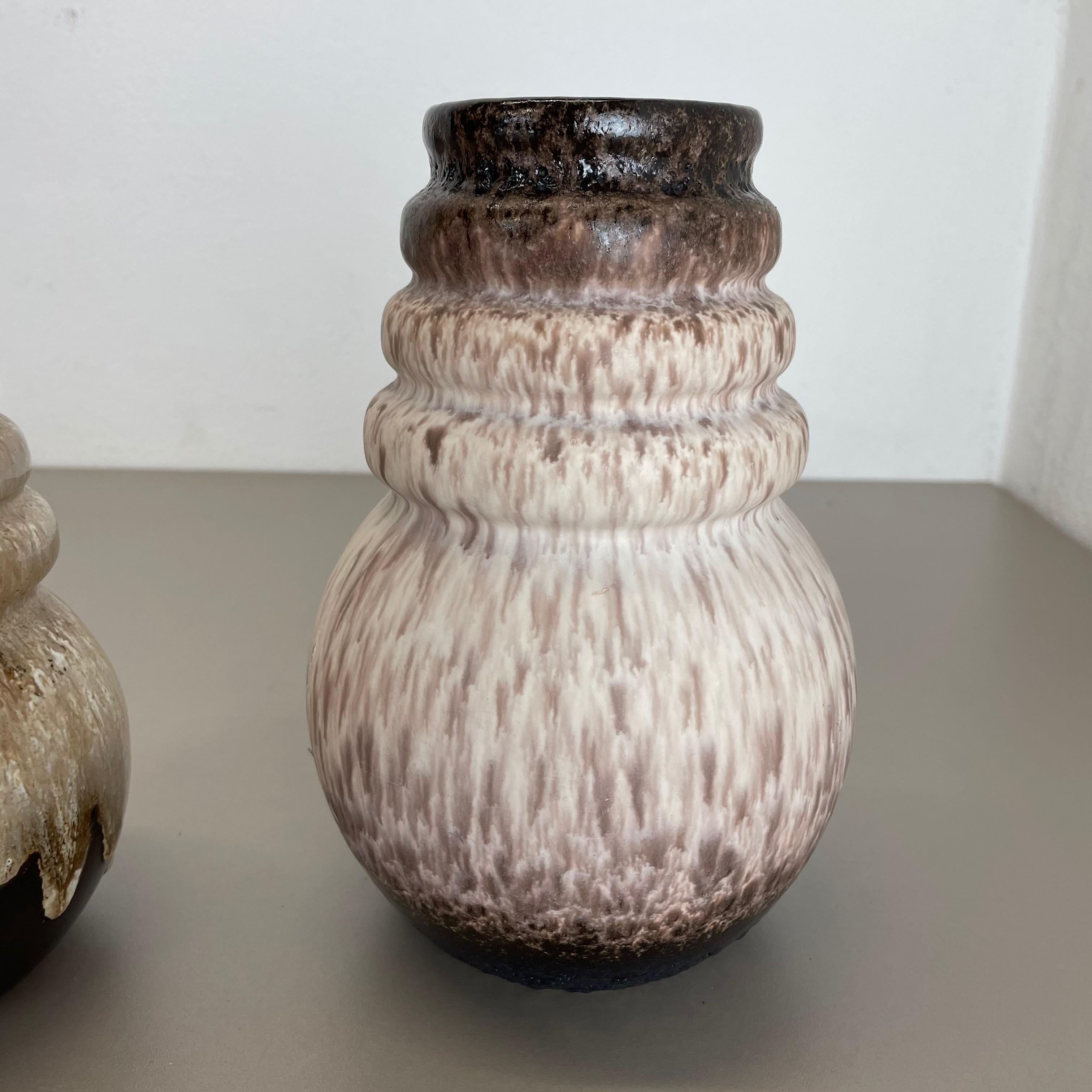 Set di due vasi in ceramica grassa 