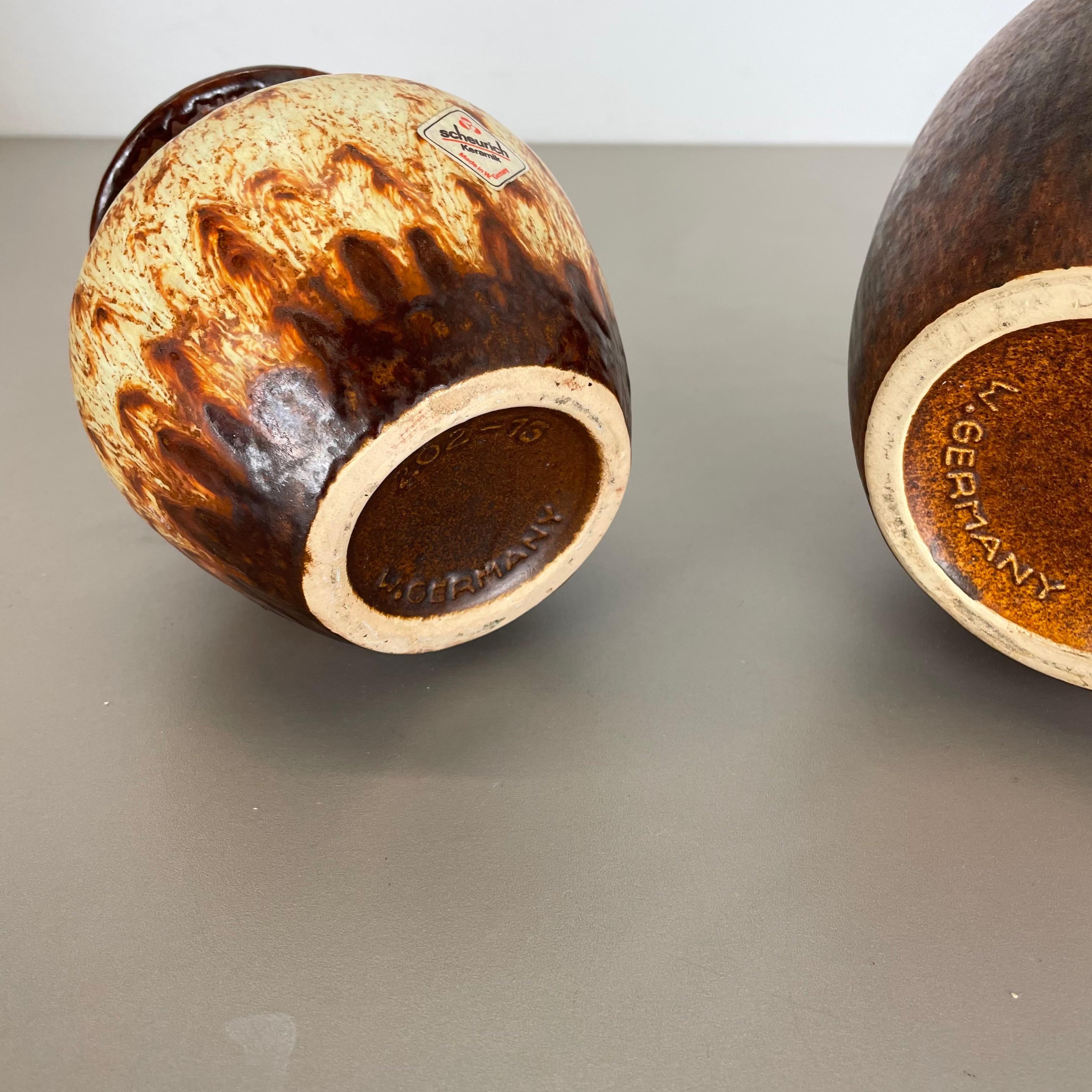 Set di due vasi in ceramica grassa 