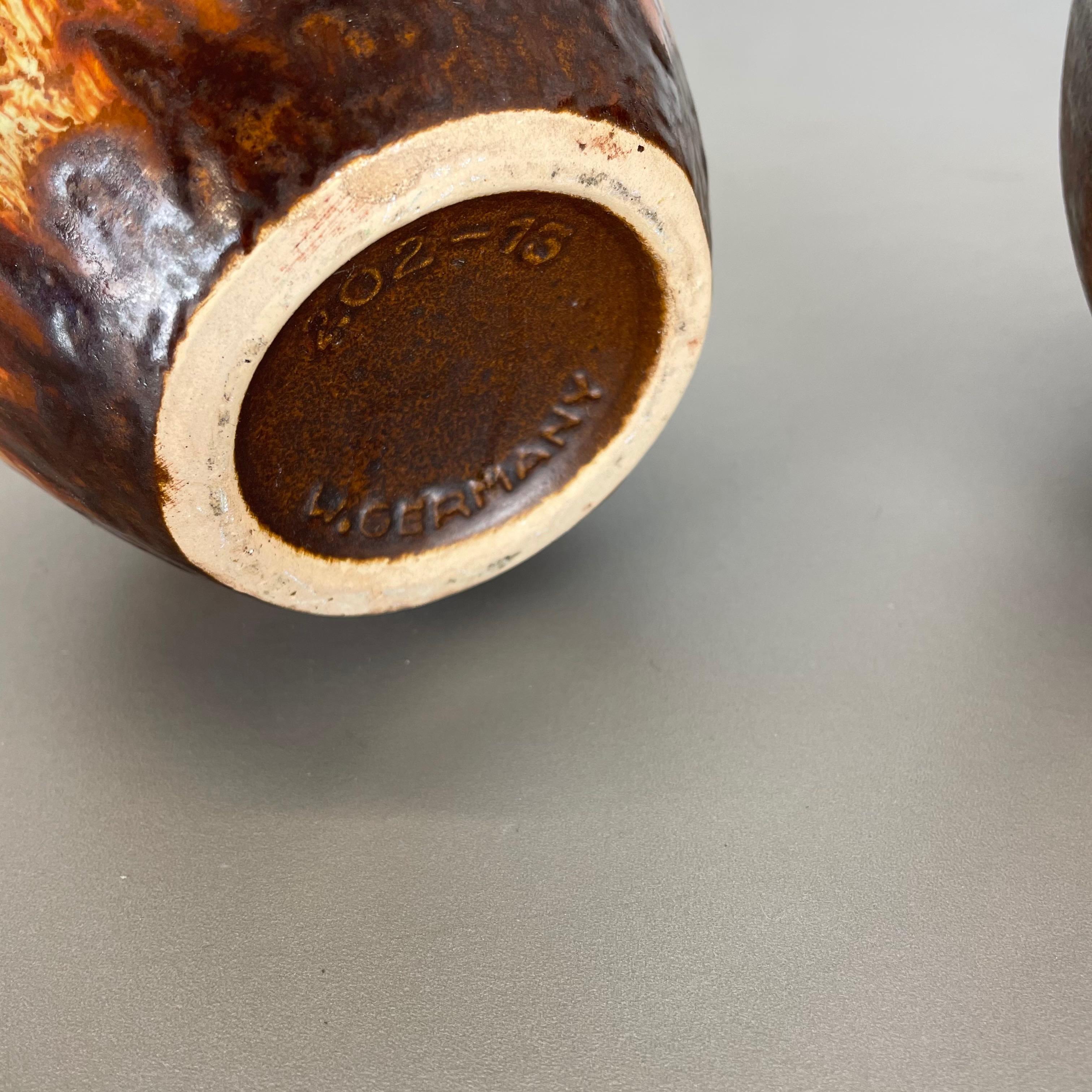 Set di due vasi in ceramica grassa 