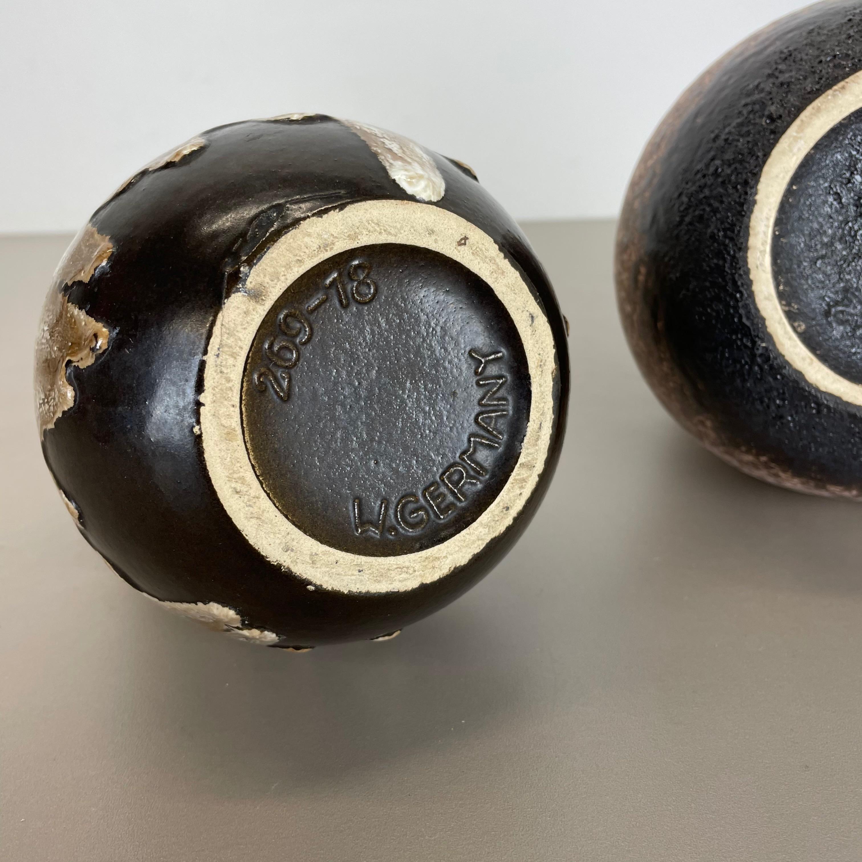 Set di due vasi in ceramica grassa 
