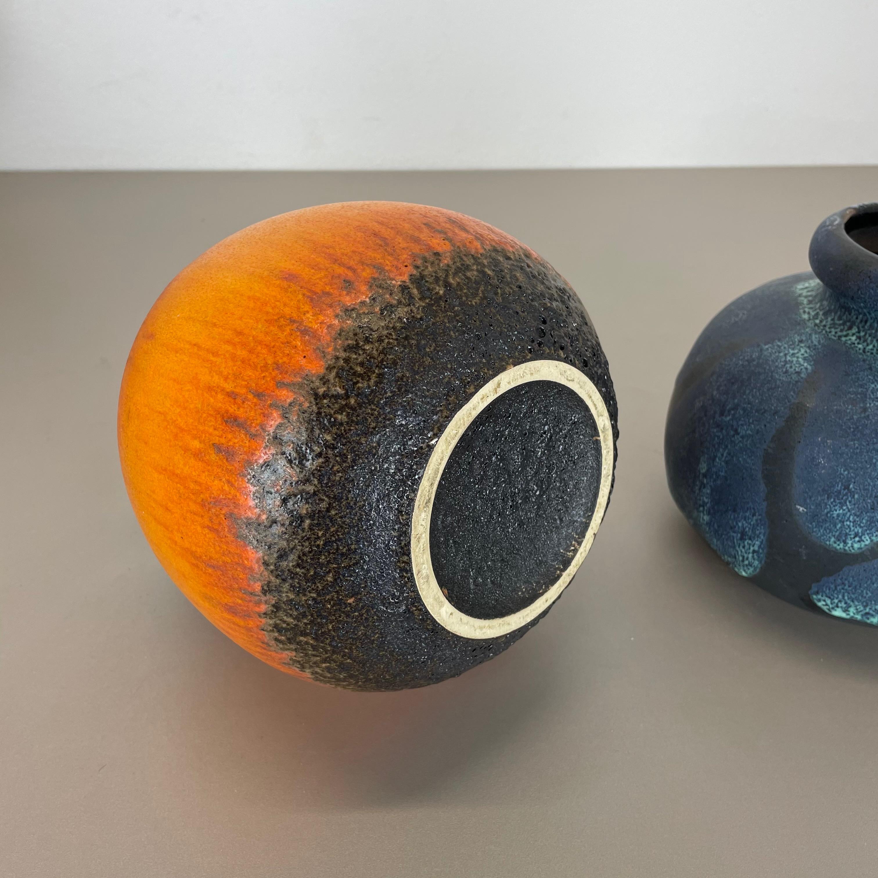 Set di due vasi in ceramica grassa 