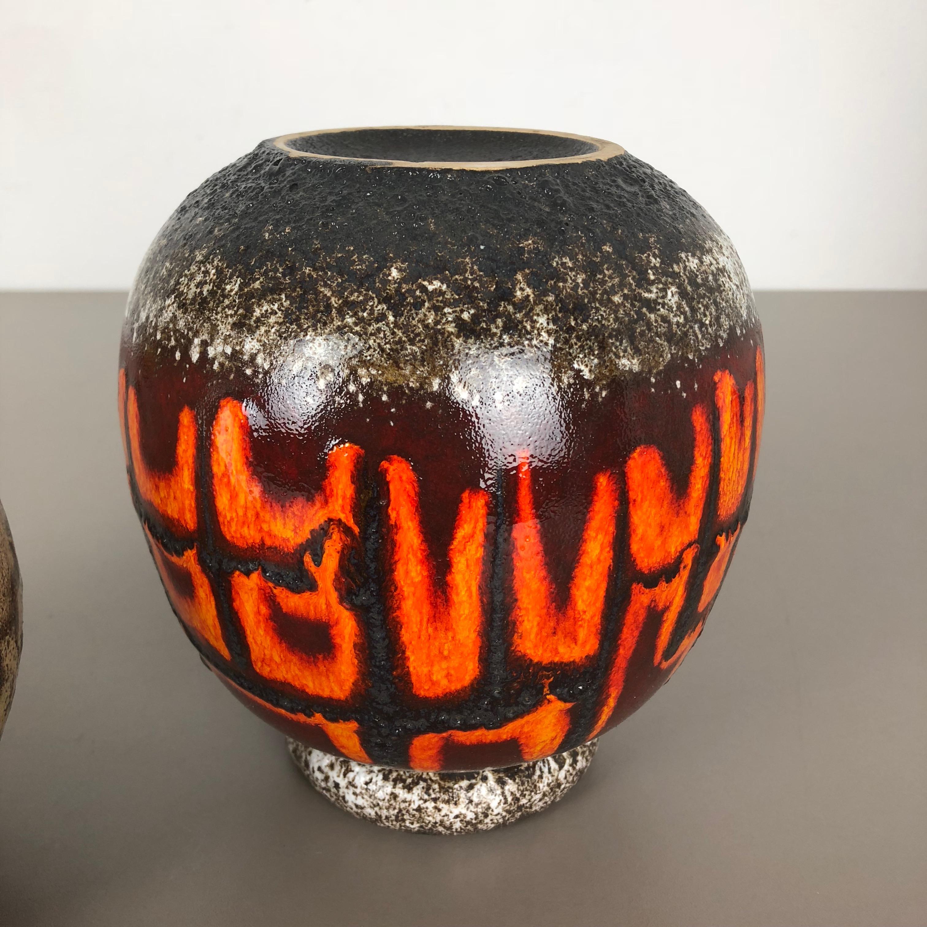 Set di due vasi in ceramica grassa 