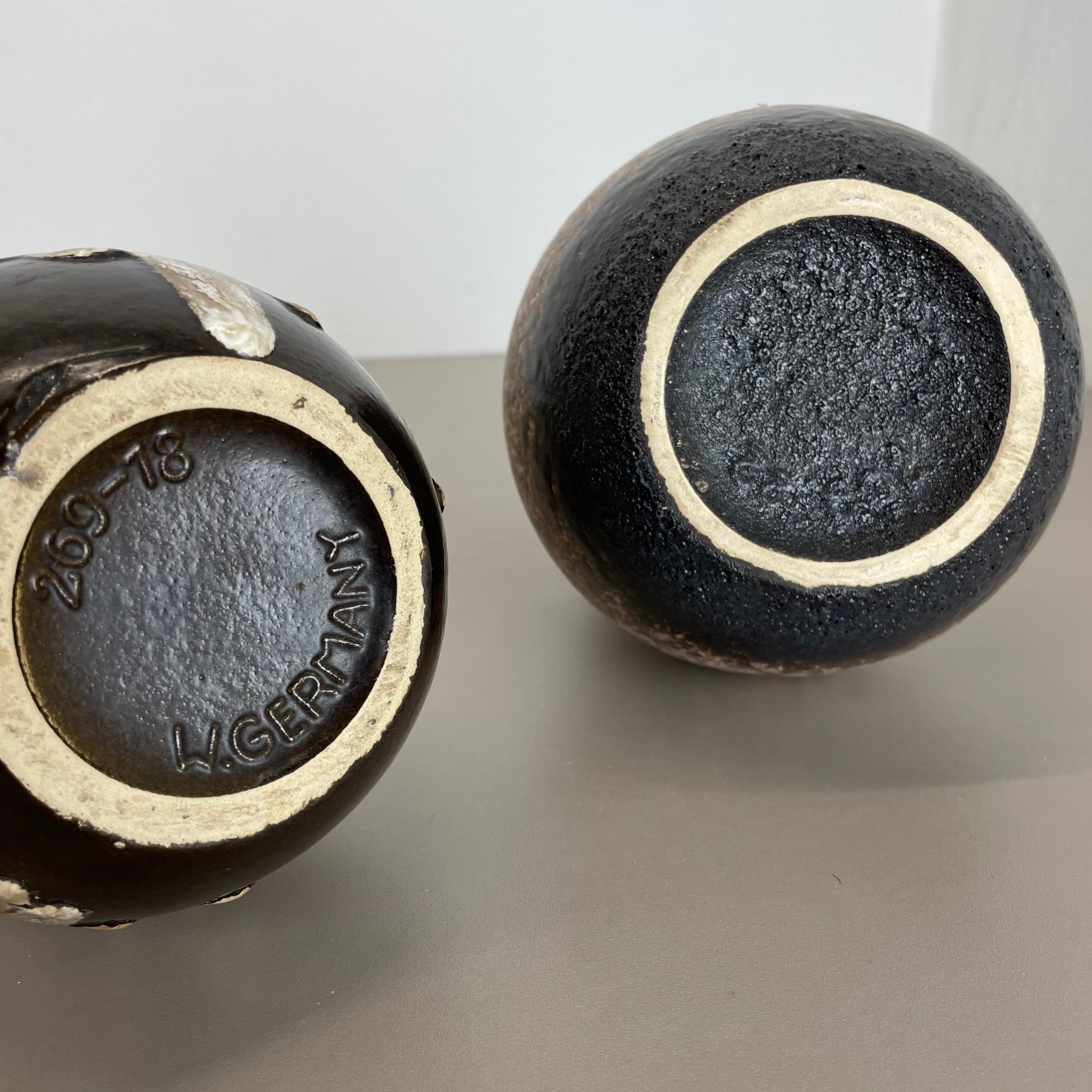 Set di due vasi in ceramica grassa 