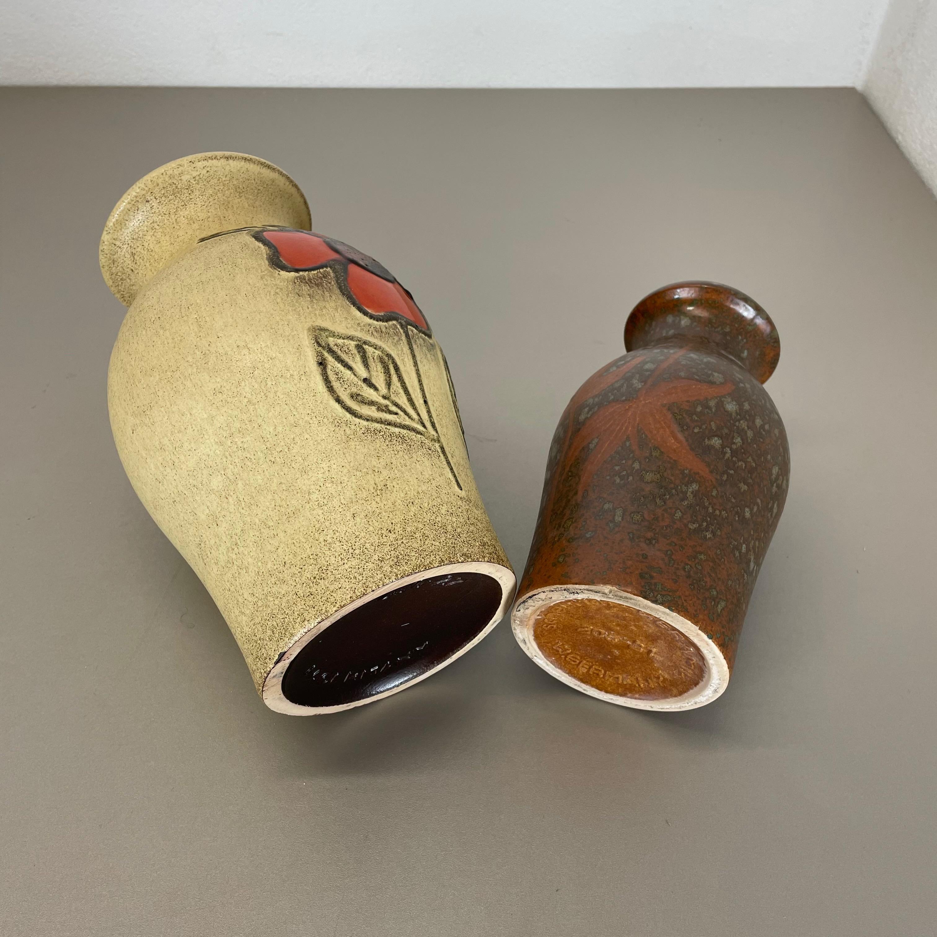Set di due vasi in ceramica grassa 