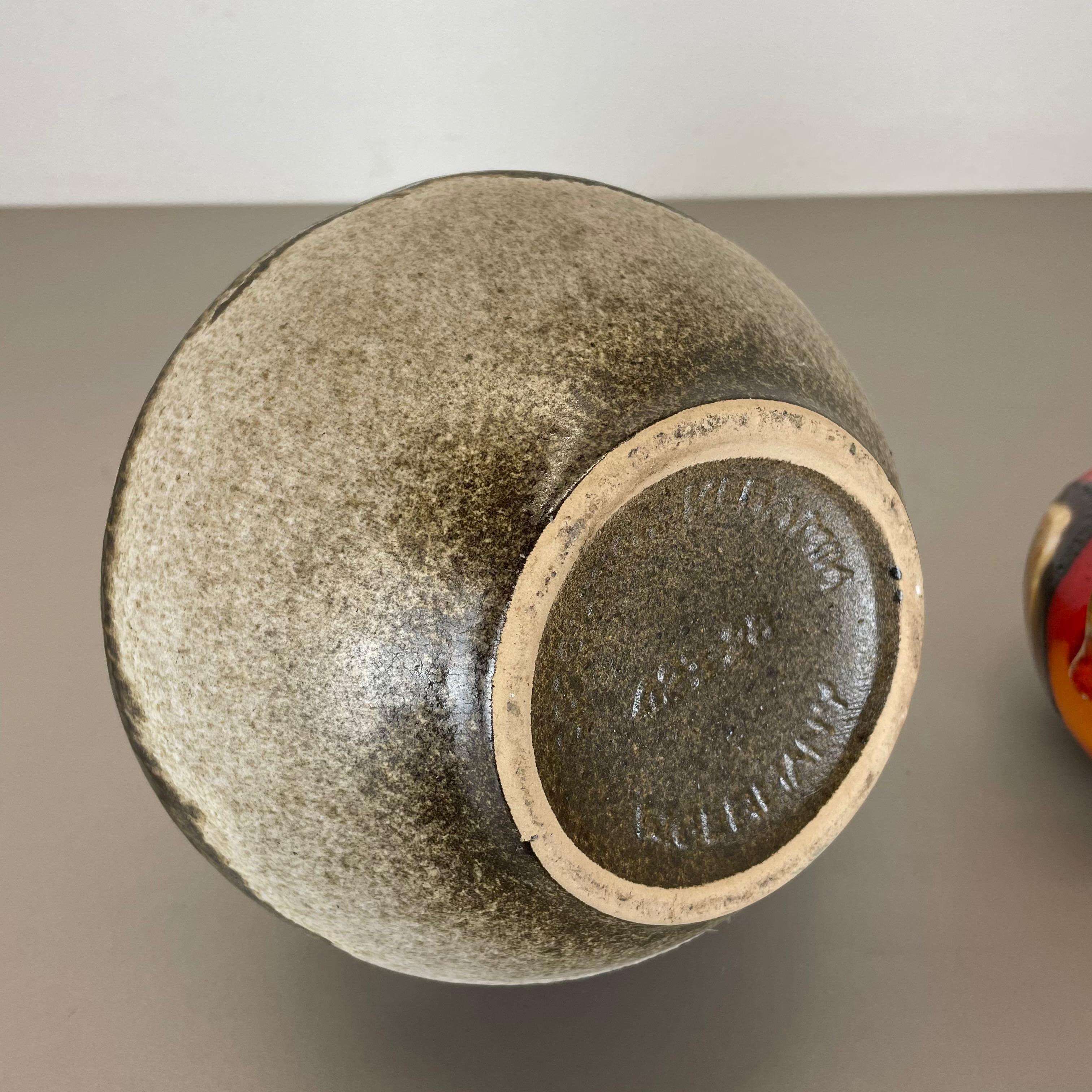 Set di due vasi in ceramica grassa 