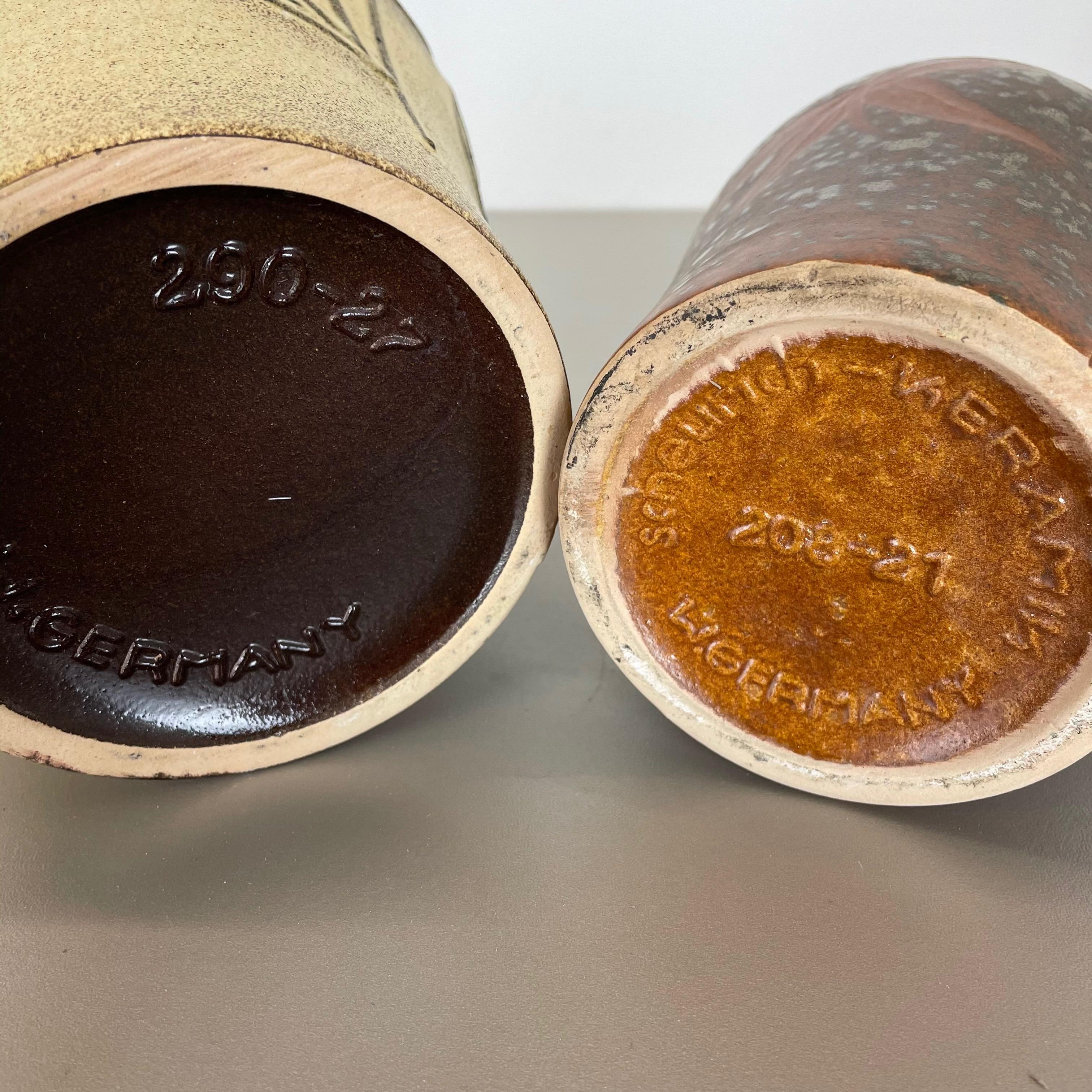 Set di due vasi in ceramica grassa 