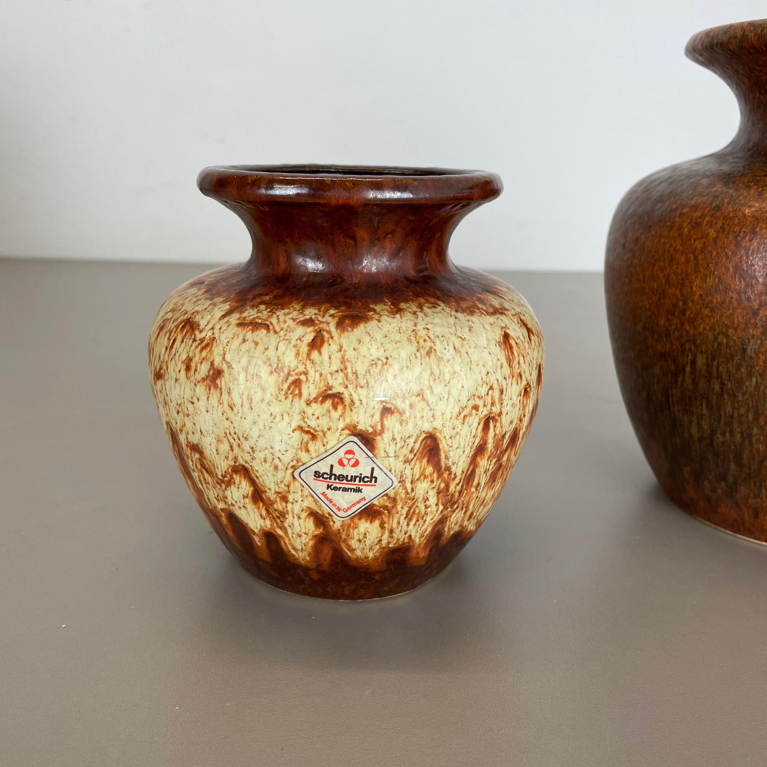 Tedesco Set di due vasi in ceramica grassa 