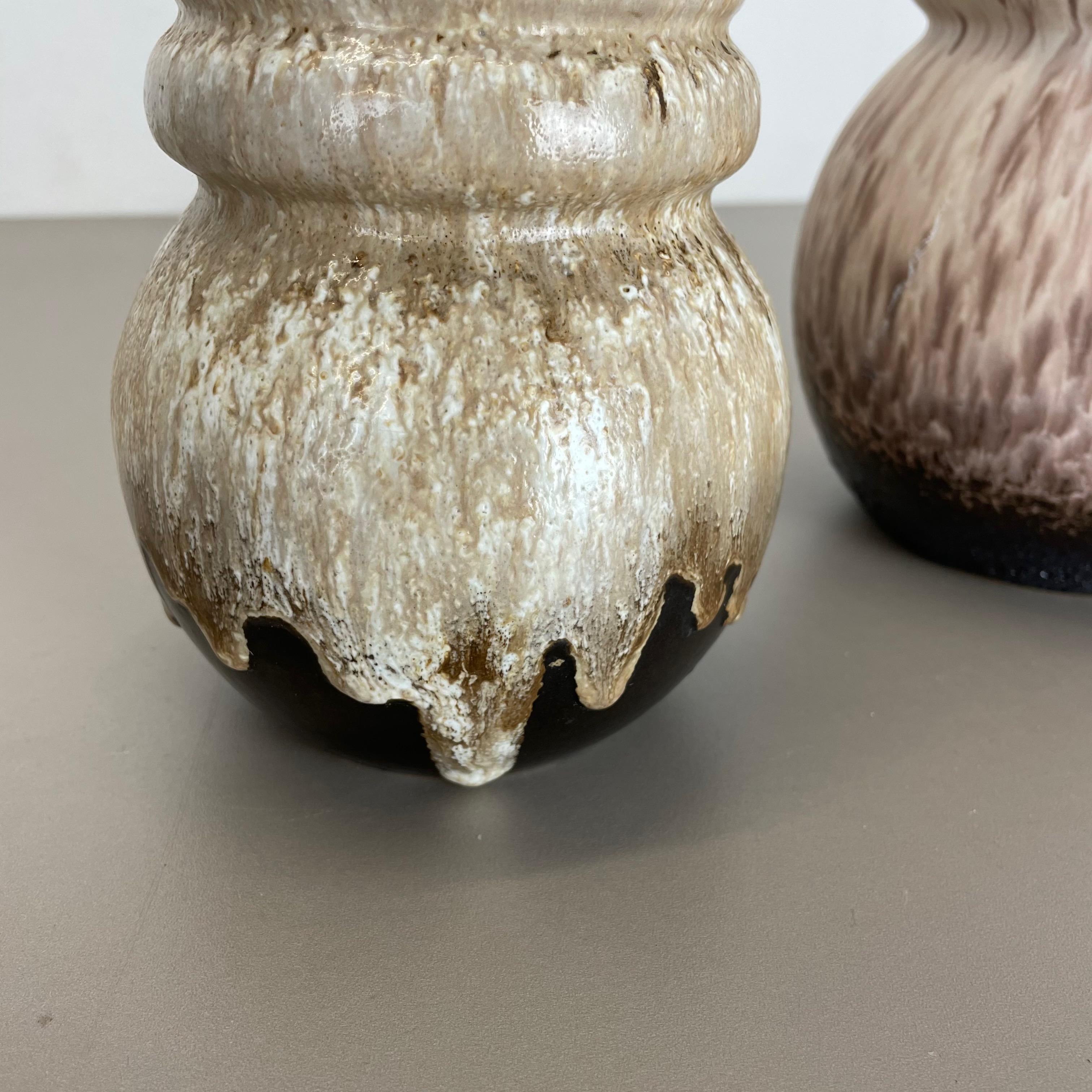 Set di due vasi in ceramica grassa 