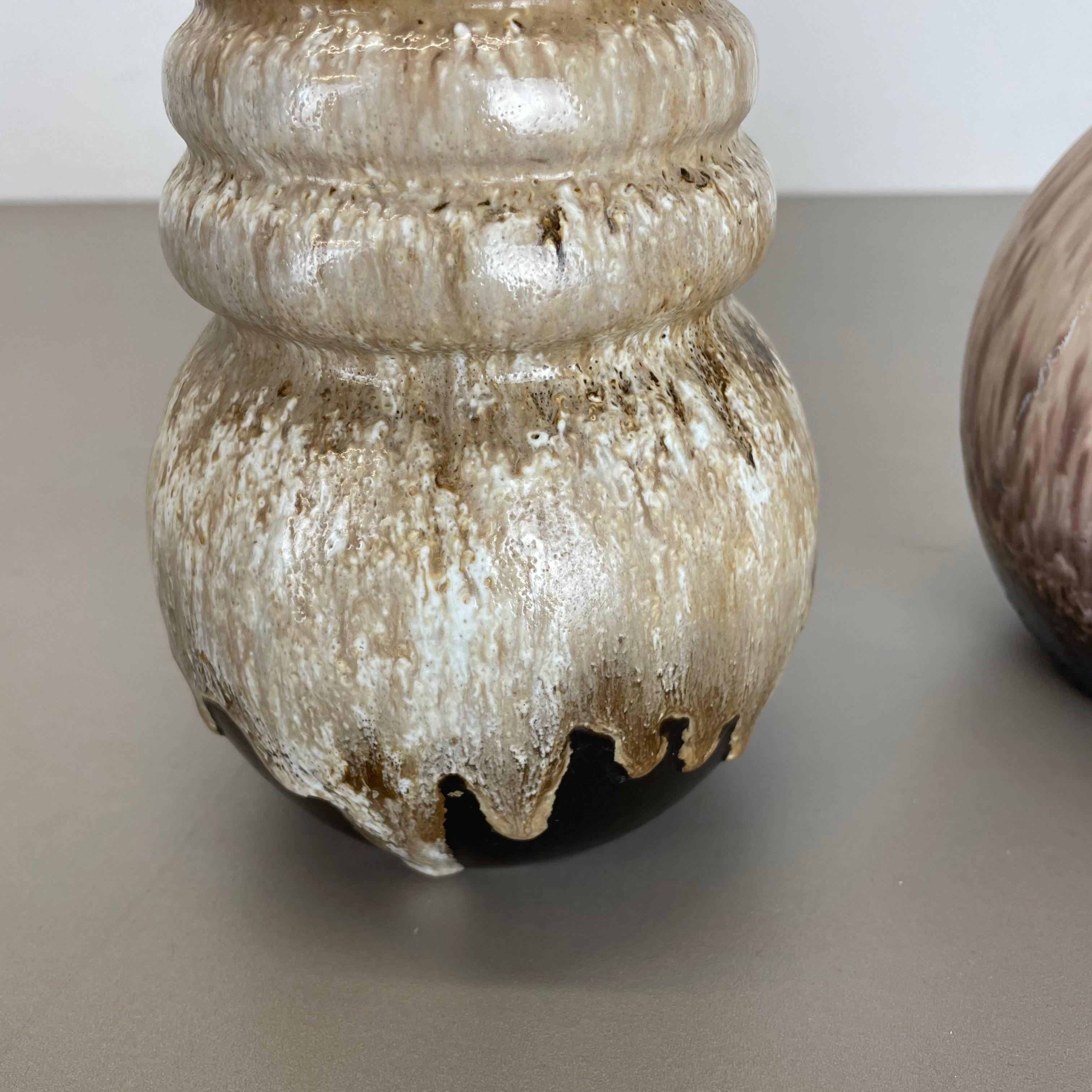 Set di due vasi in ceramica grassa 