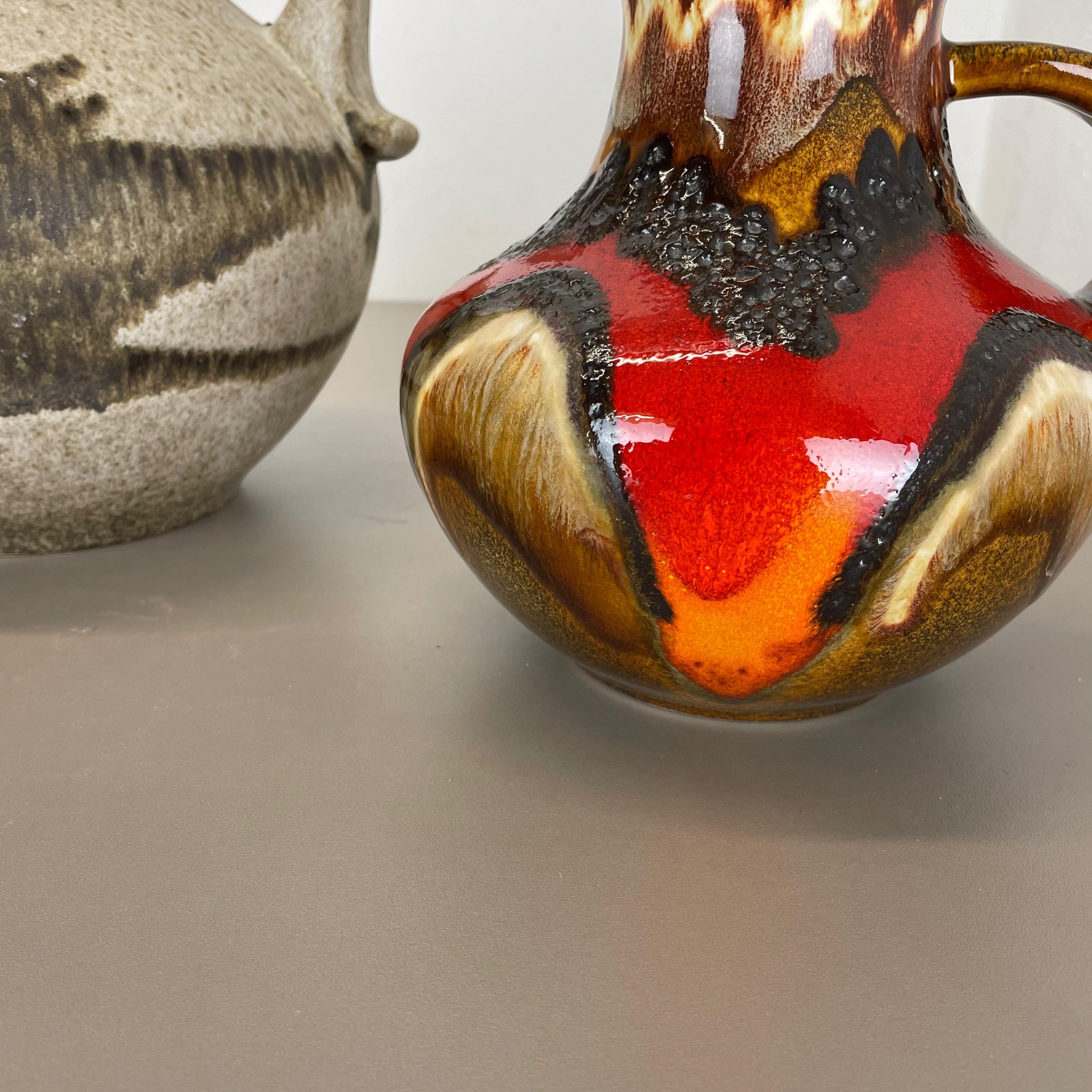 Set di due vasi in ceramica grassa 