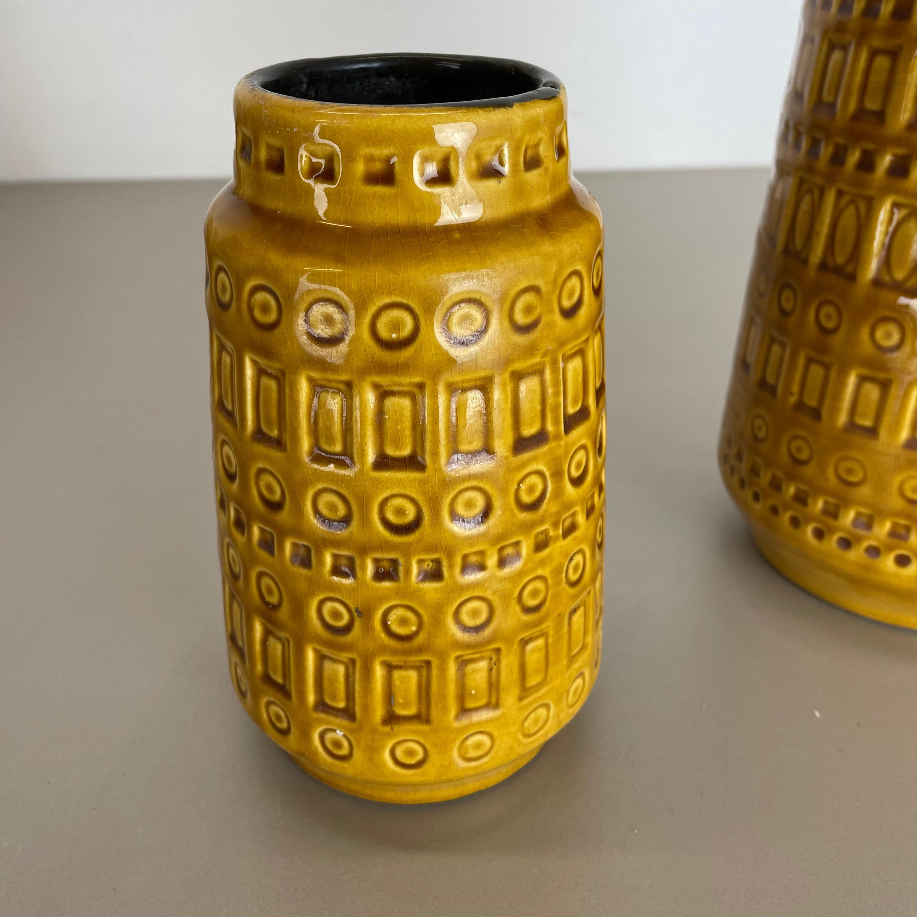 Set di due vasi in ceramica grassa 