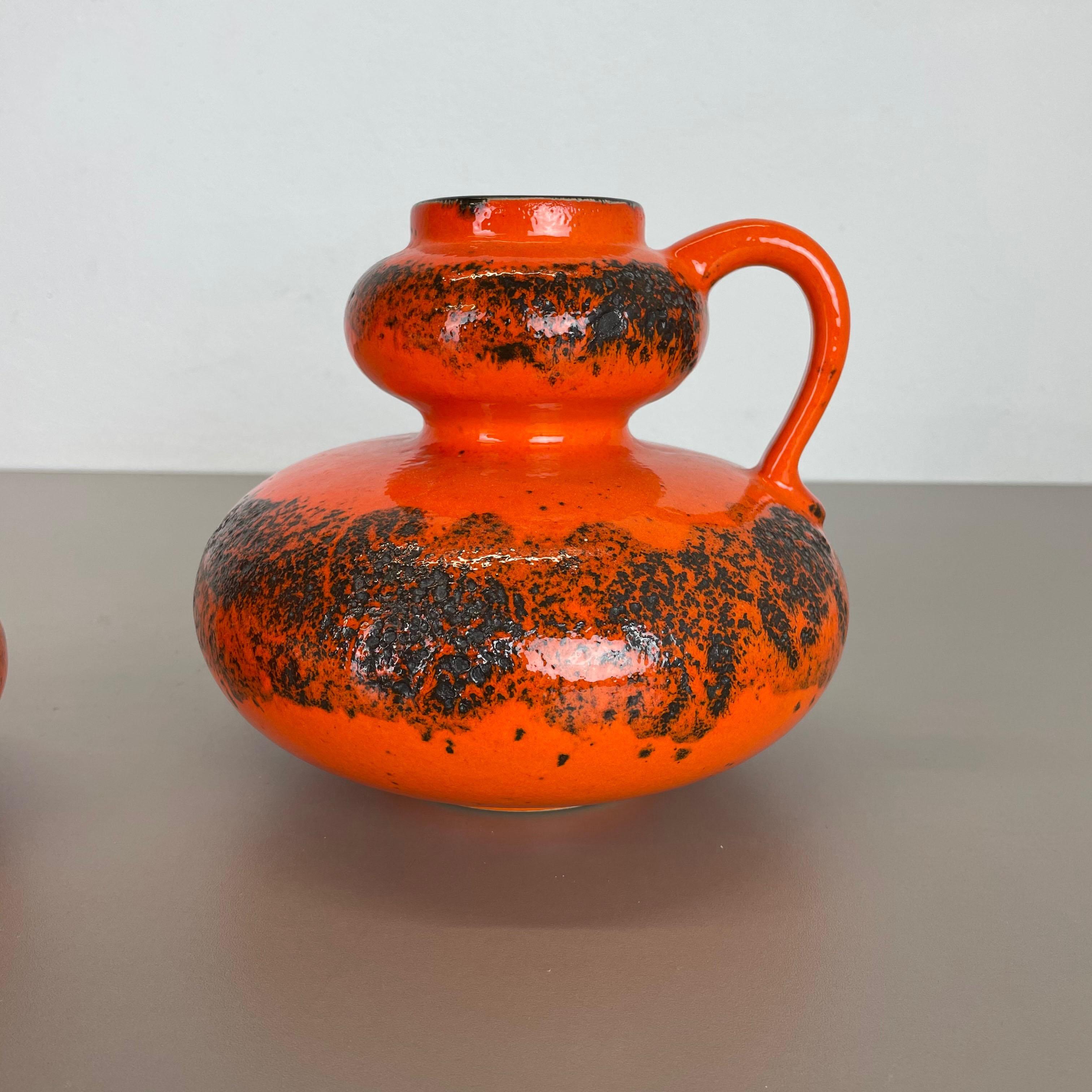Ceramica Set di due vasi in ceramica a lava grassa 
