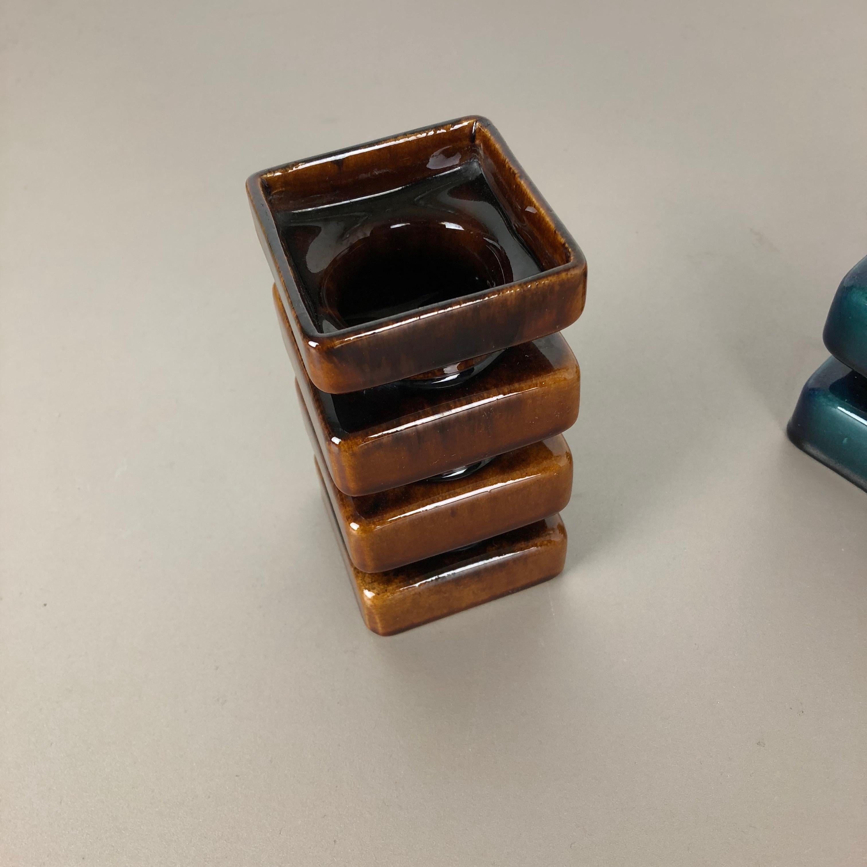 Set di due vasi in ceramica Objects for Objects di Cari Zalloni, Germania, anni '70 in vendita 6