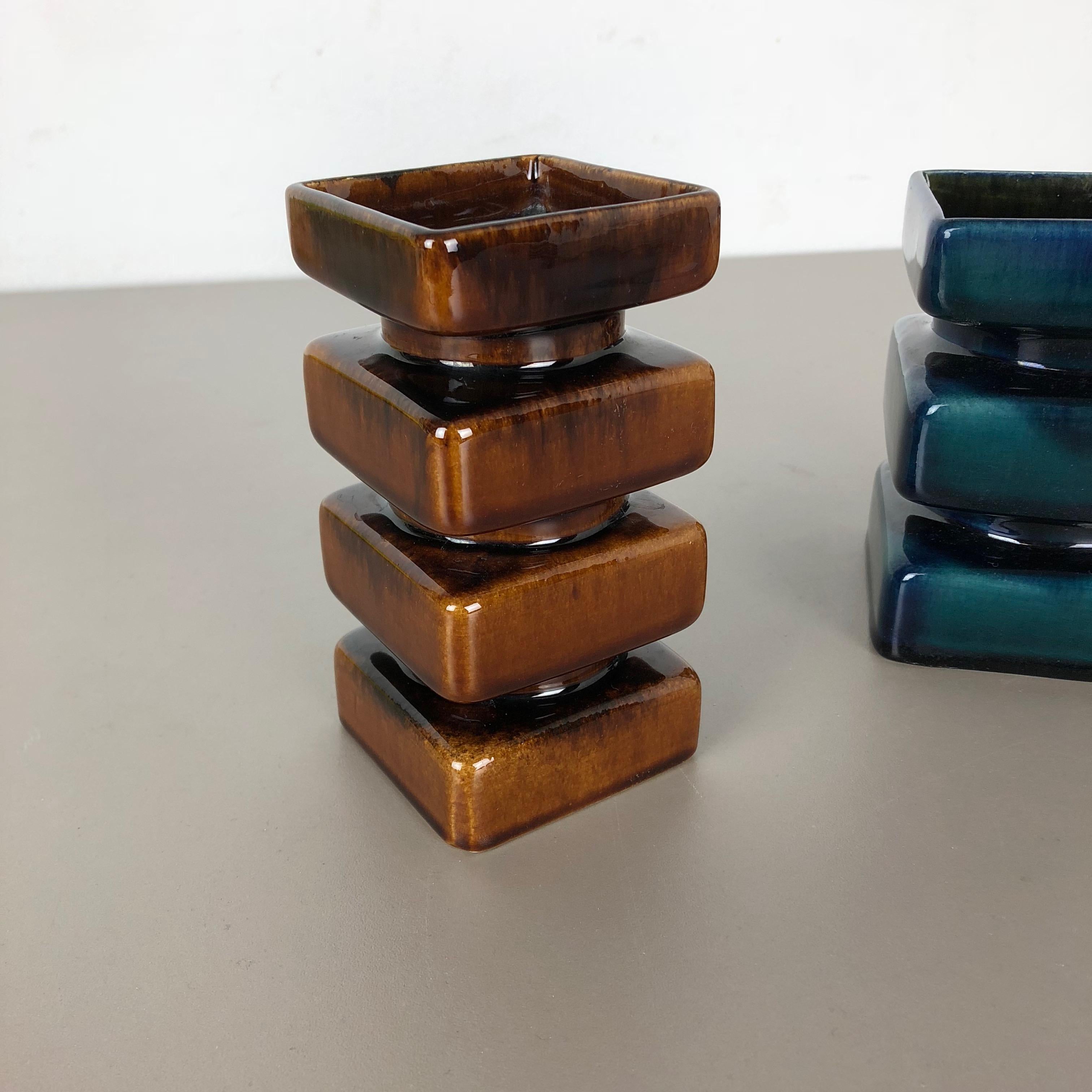 Tedesco Set di due vasi in ceramica Objects for Objects di Cari Zalloni, Germania, anni '70 in vendita