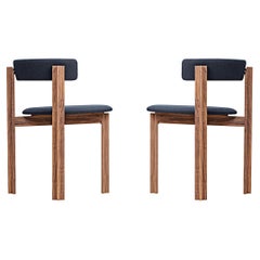 Set of Two Principal Dining Wood Chairs Designed by Bodil Kjær