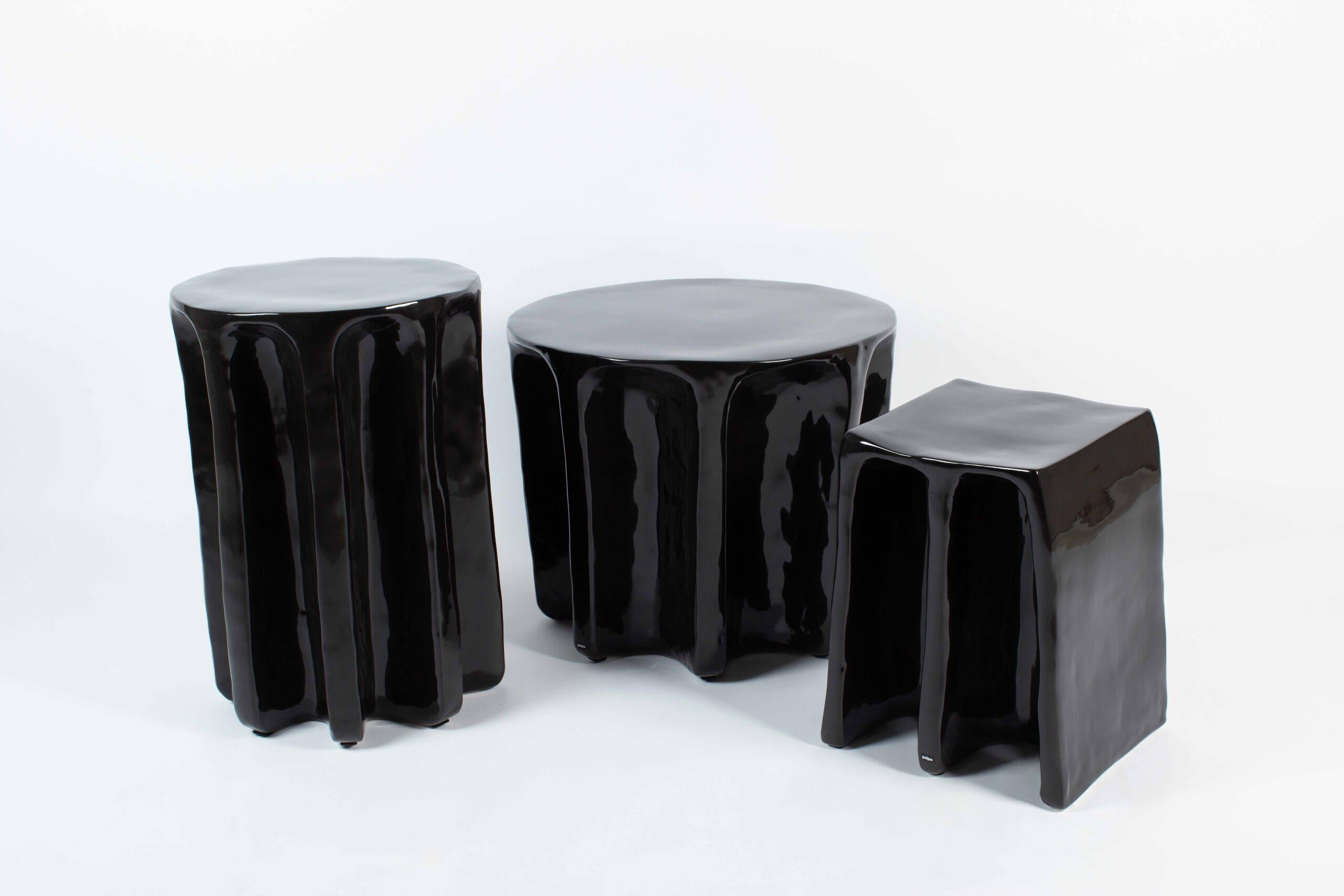 European Set of Two Pulpo Ceramic Chouchou COFFEE + SIDE TABLE BY LORENZO ZANOVELLO For Sale
