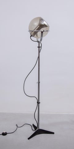 Juego de dos lámparas de pie de cristal "Raak" años 60 de Frank Ligtelijn