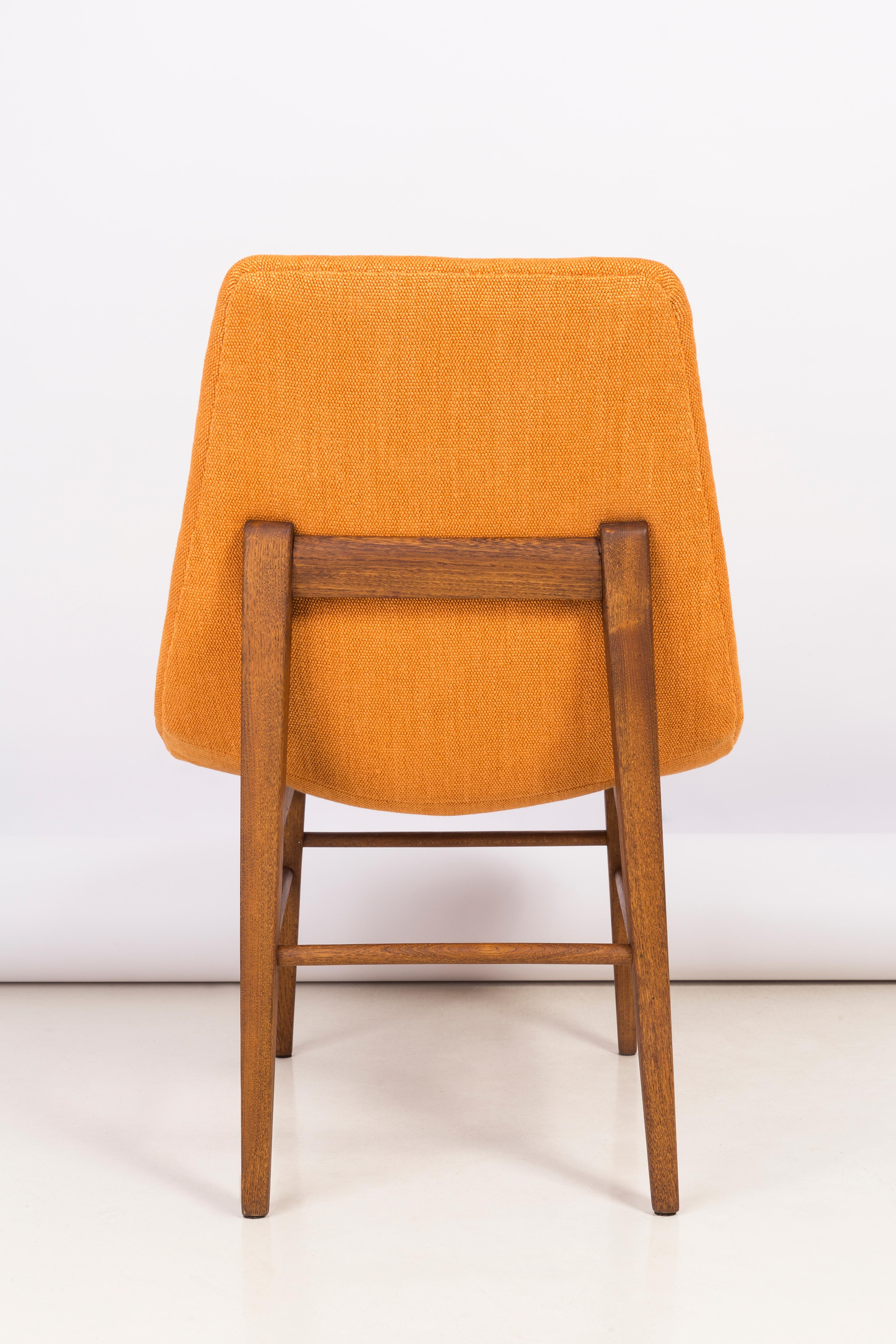 Set of Two Rare 20th Century Orange Shell Chairs, H. Lachert, 1960s For Sale 4