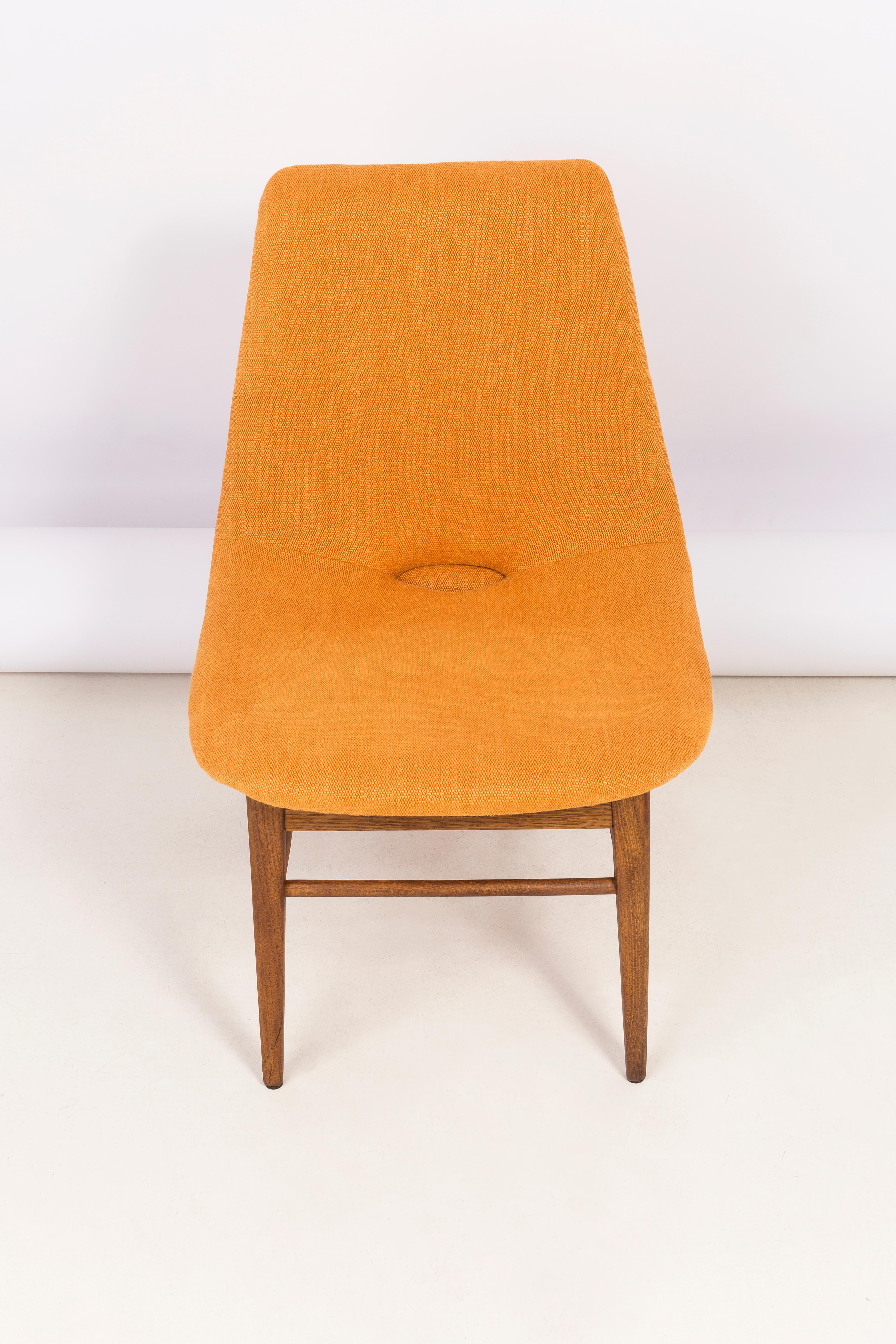 Set of Two Rare 20th Century Orange Shell Chairs, H. Lachert, 1960s For Sale 6