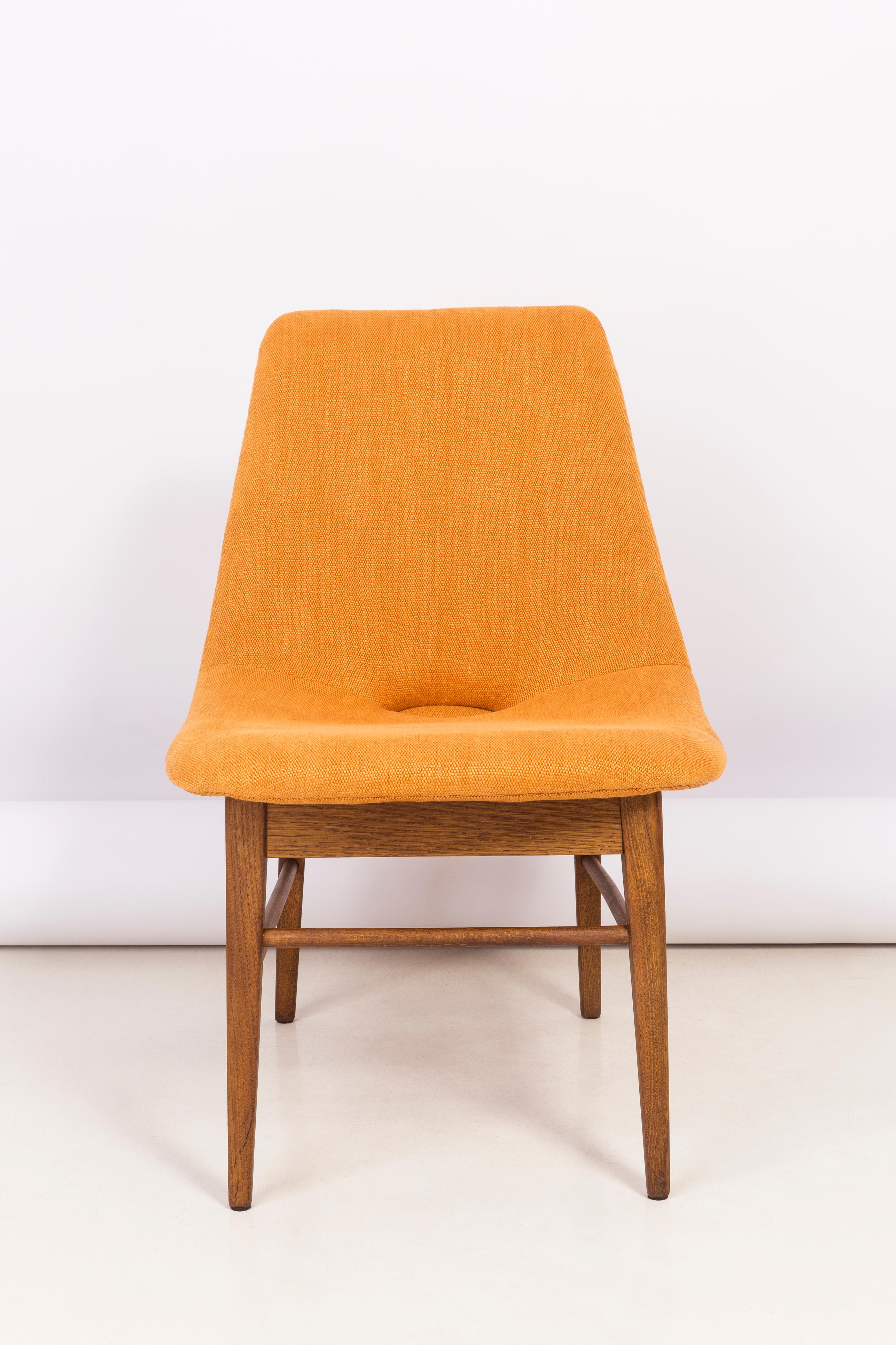 Set of Two Rare 20th Century Orange Shell Chairs, H. Lachert, 1960s For Sale 7
