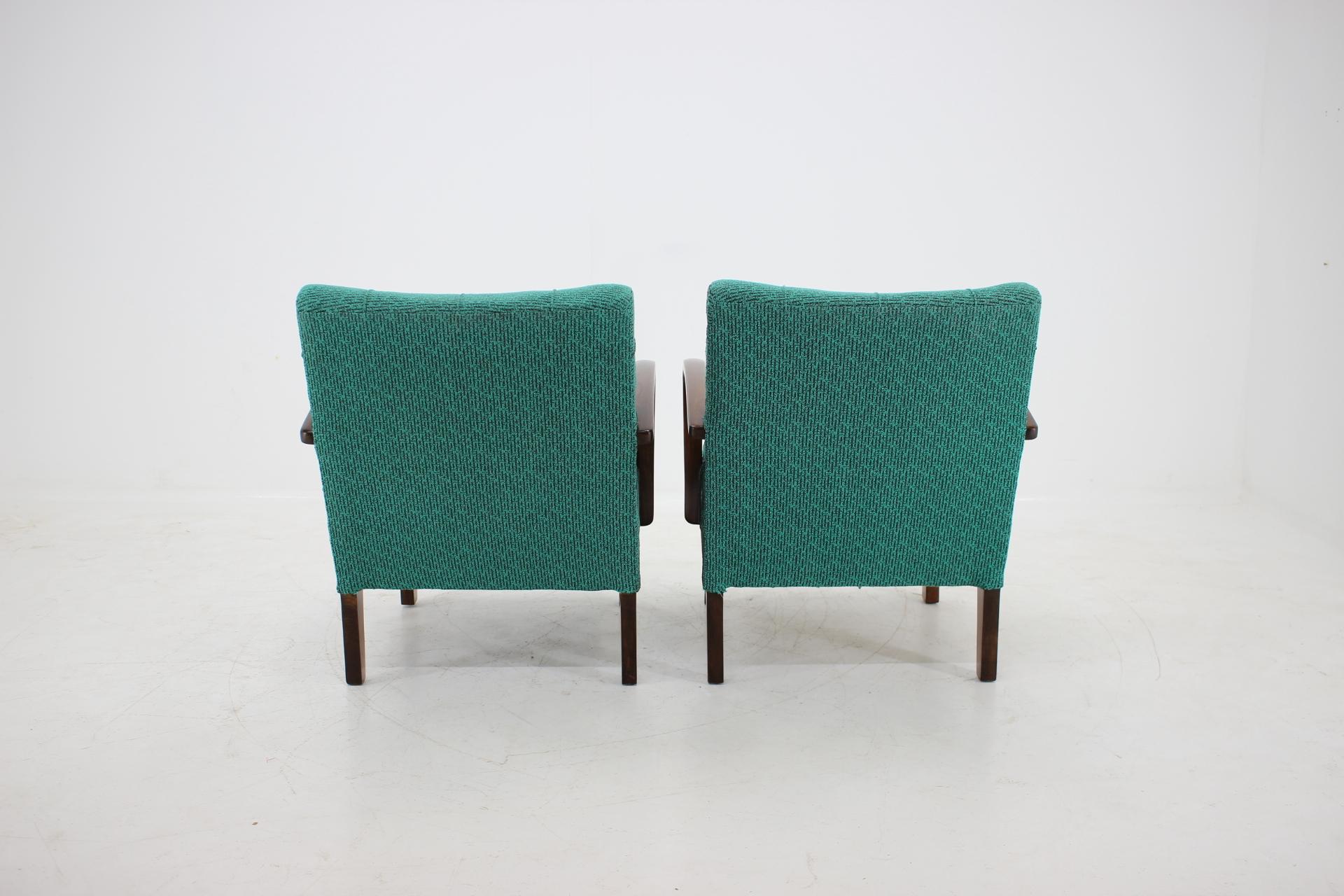 Set of Two Rare Catalog Armchairs, Thonet, 1940s In Good Condition In Praha, CZ