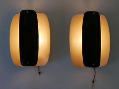 Set of Two Rare & Elegant Mid-Century Modern Sconces or Wall Lamps Germany 1960s