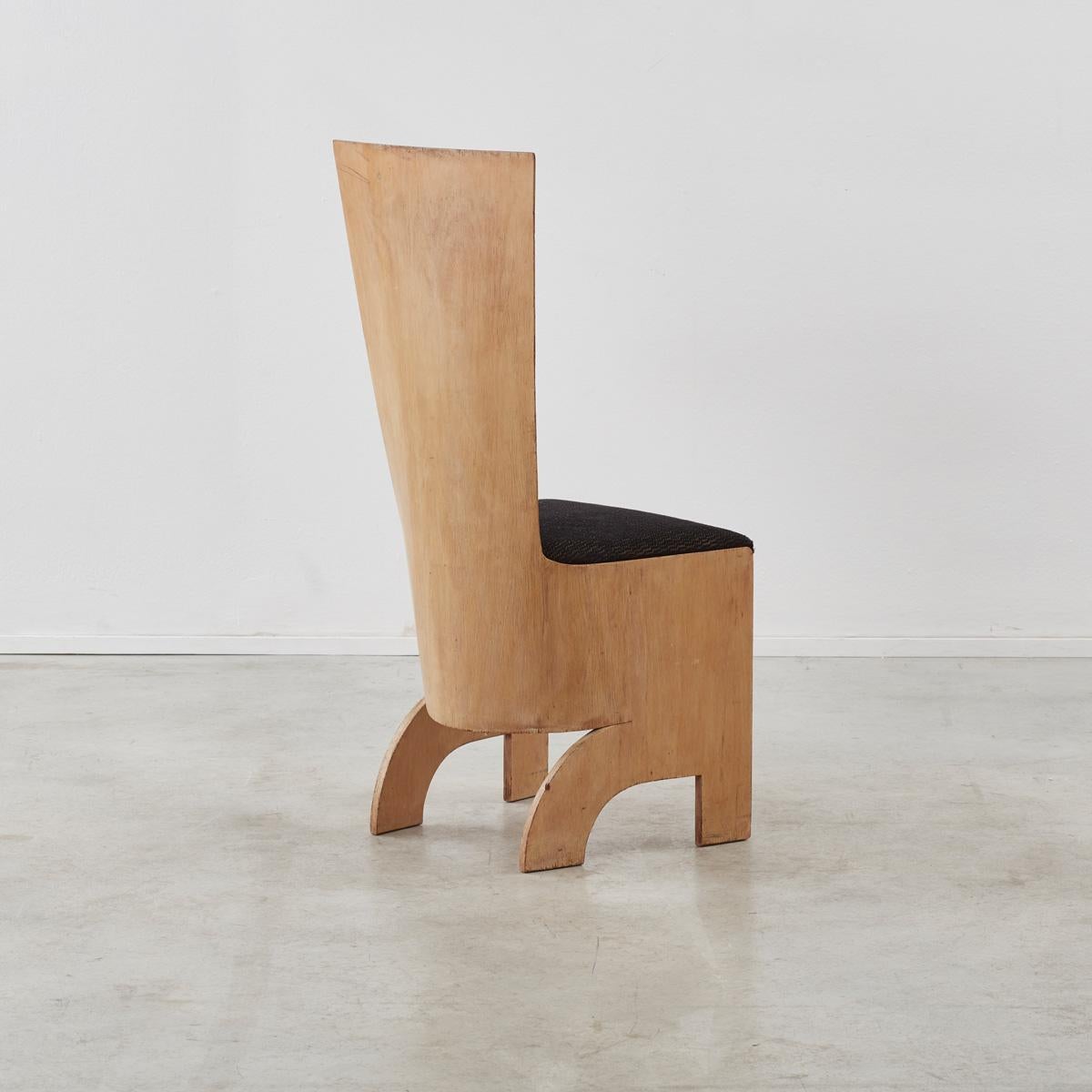 Compensato Set di due rare sedie con schienale alto Gerald Summers, Regno Unito 1936 in vendita