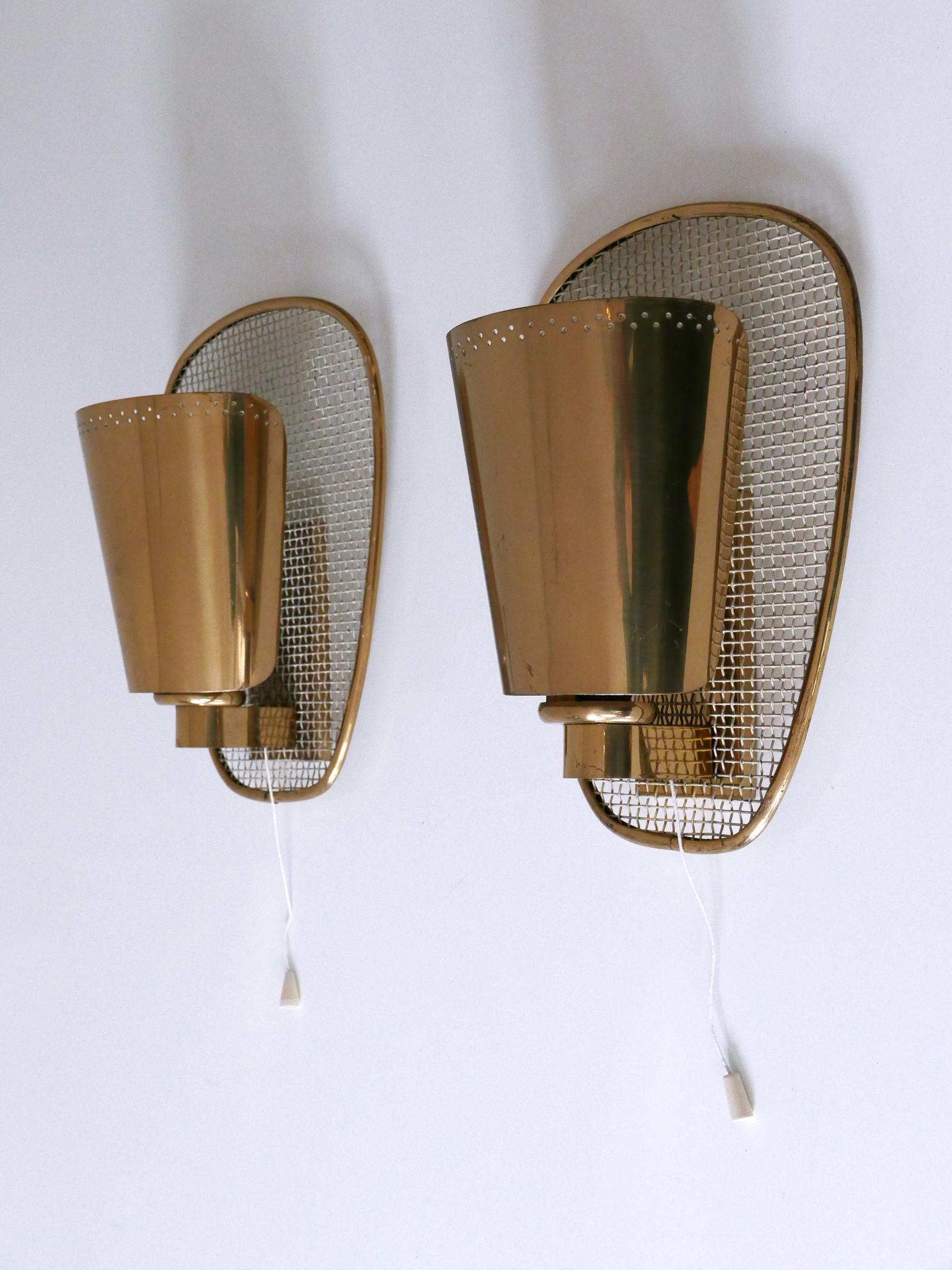 Ensemble de deux appliques rares et très décoratives The Modernity Modernity Allemagne années 1950 en vente 5