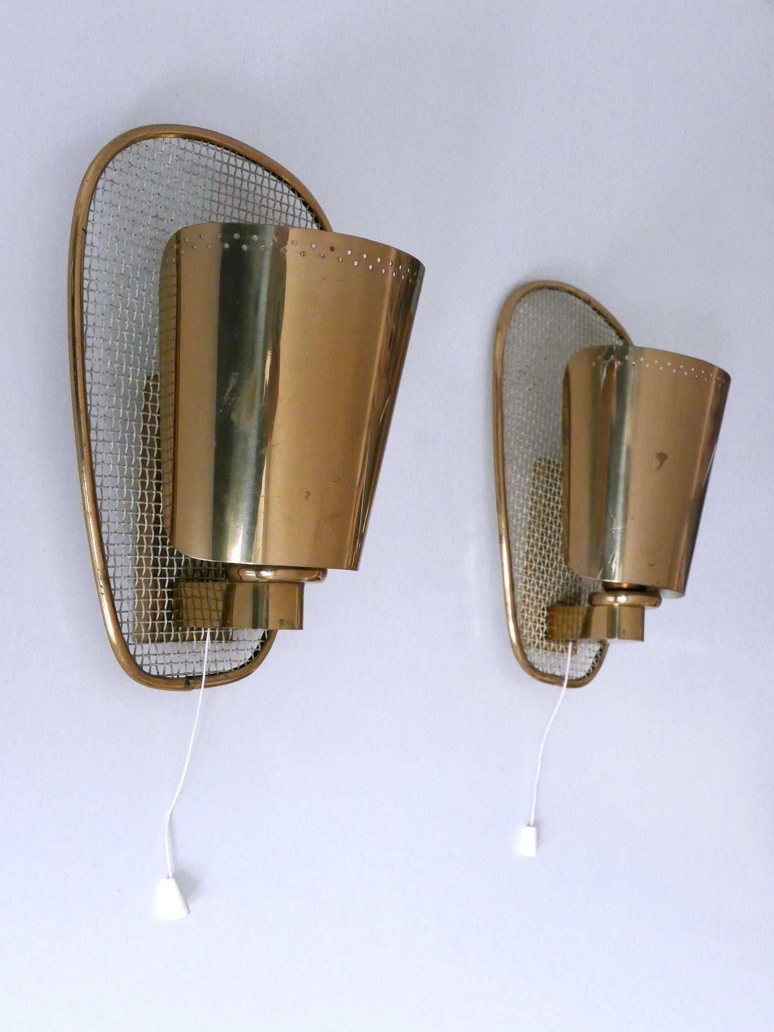 Ensemble de deux appliques rares et très décoratives The Modernity Modernity Allemagne années 1950 en vente 9