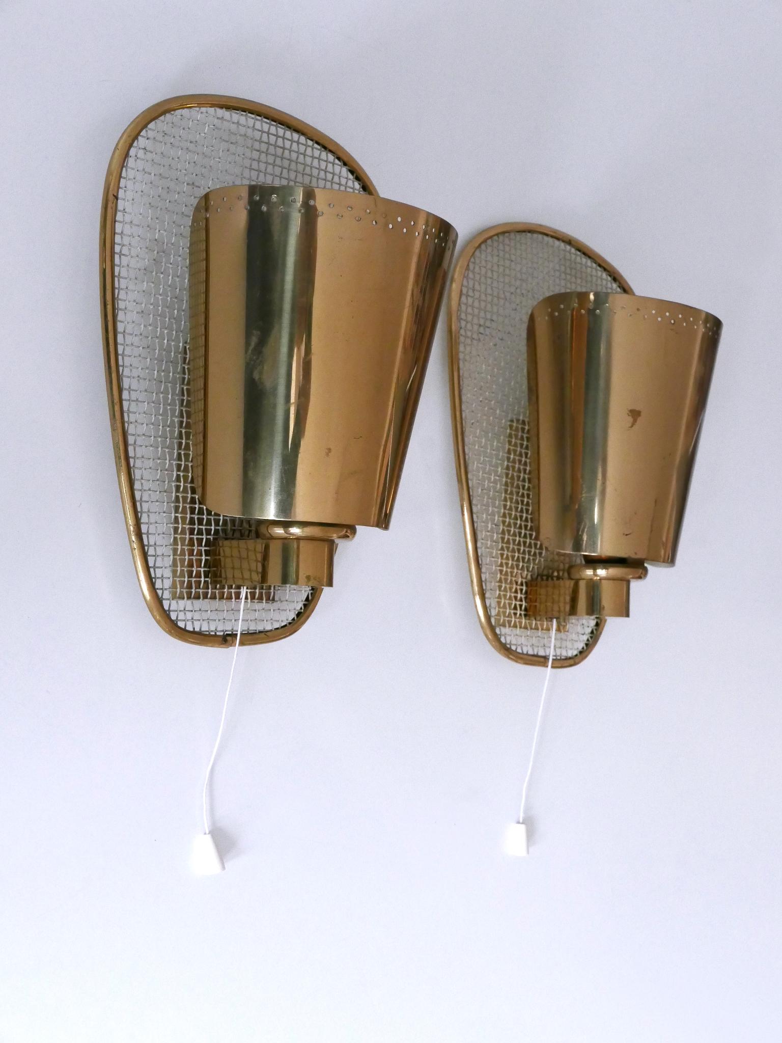 Ensemble de deux appliques rares et très décoratives The Modernity Modernity Allemagne années 1950 en vente 10