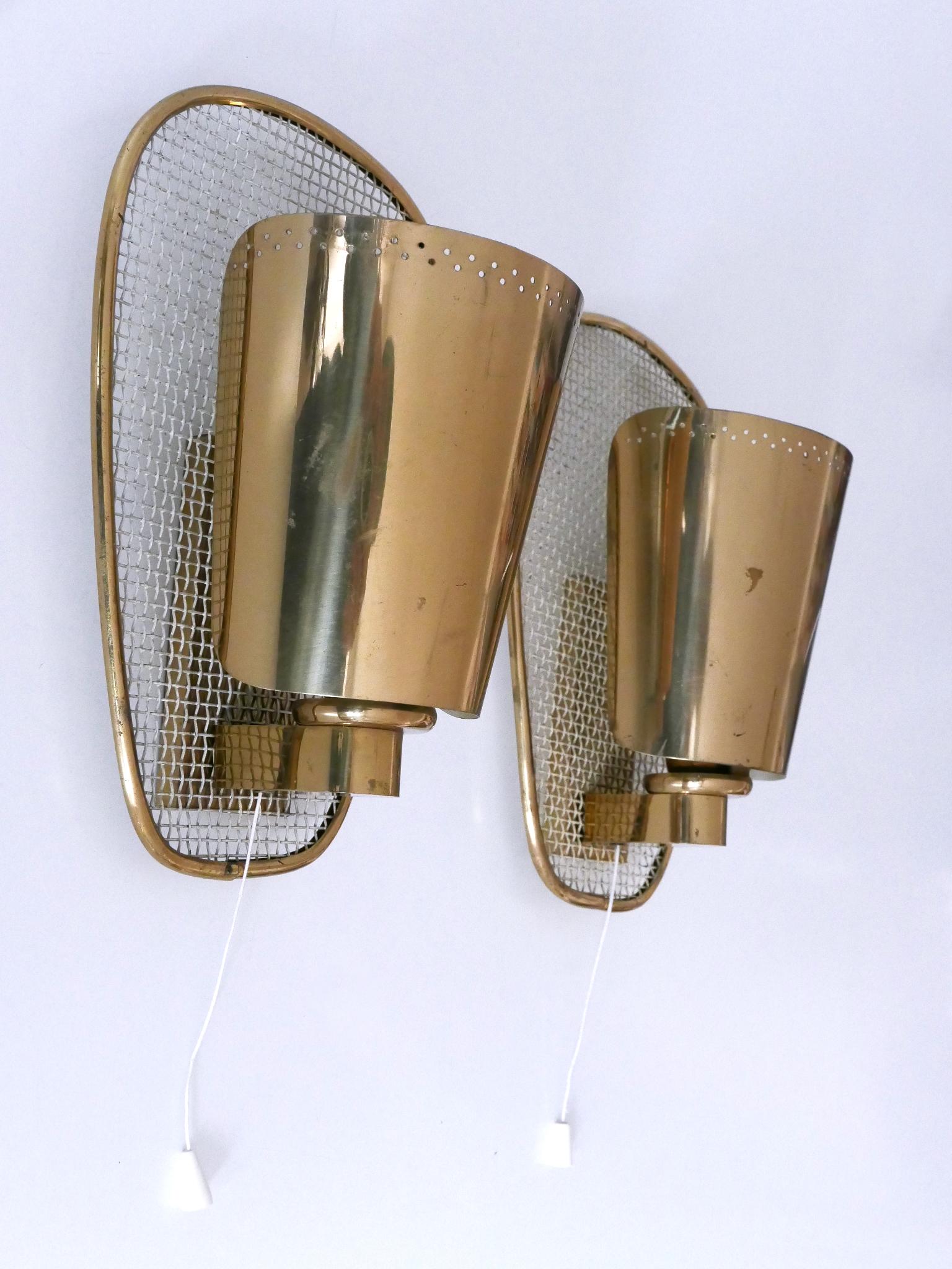 Ensemble de deux appliques rares et très décoratives The Modernity Modernity Allemagne années 1950 en vente 11