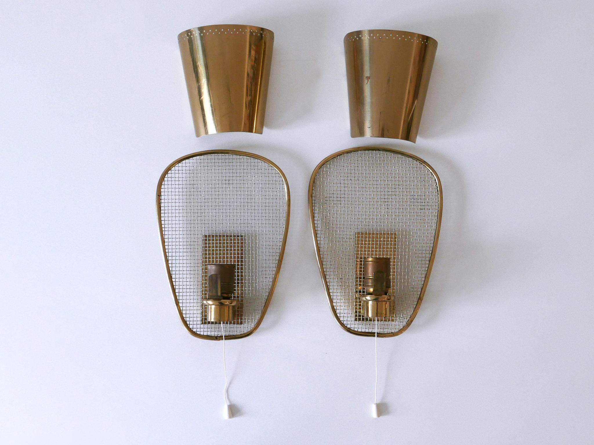 Ensemble de deux appliques rares et très décoratives The Modernity Modernity Allemagne années 1950 en vente 12
