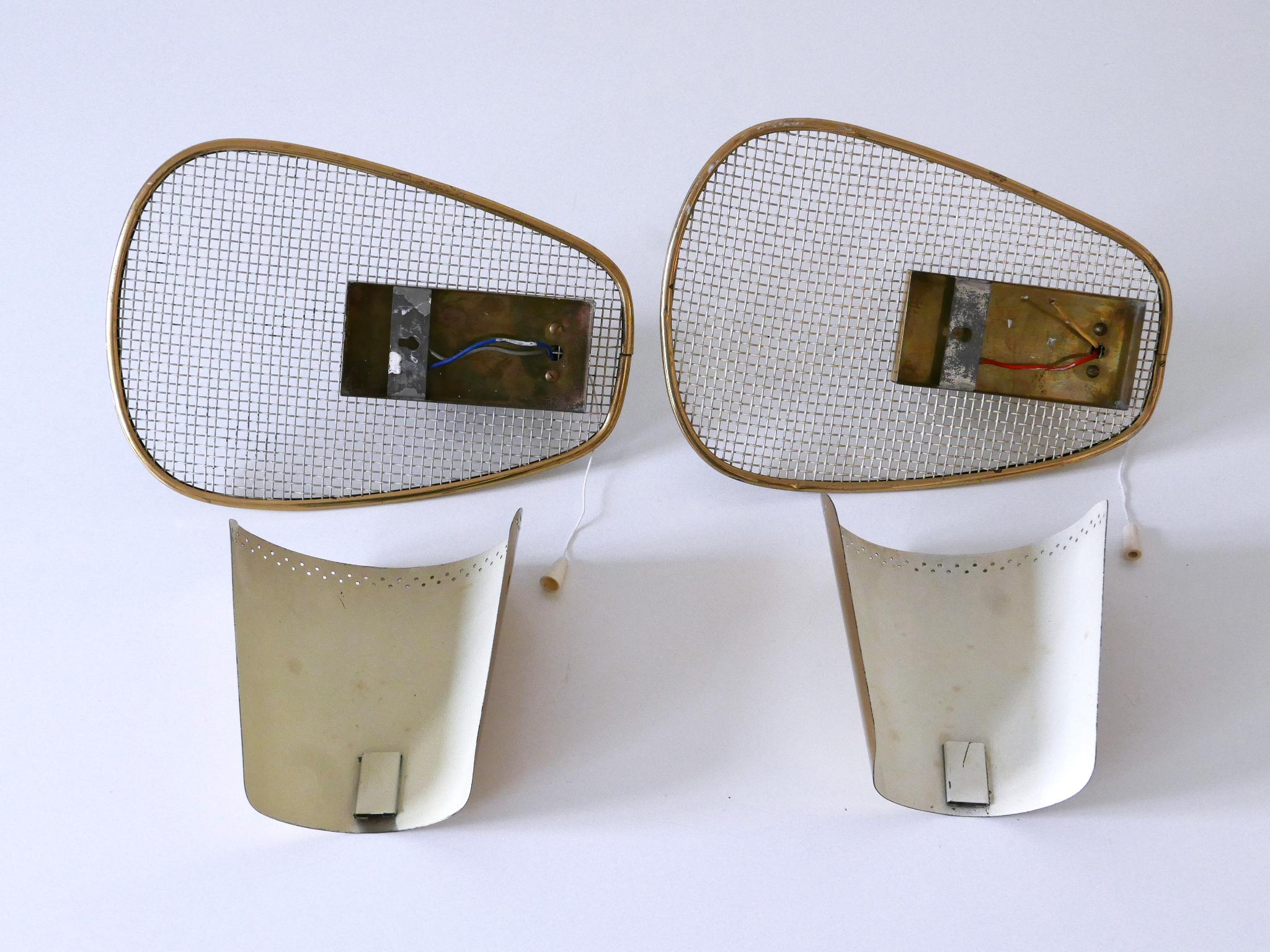 Ensemble de deux appliques rares et très décoratives The Modernity Modernity Allemagne années 1950 en vente 13