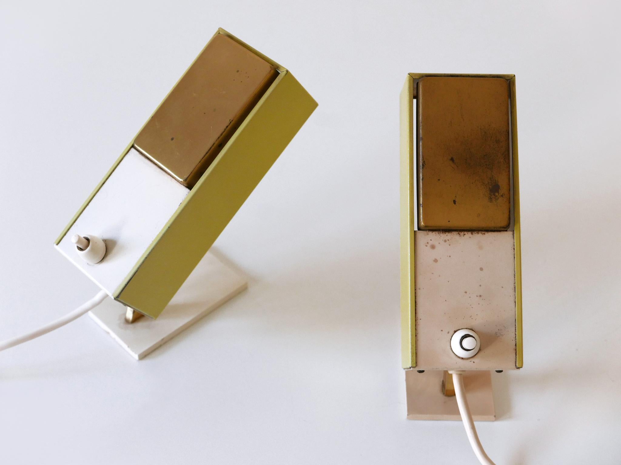 Ensemble de deux rares et ravissantes lampes de chevet The Moderns Allemagne années 1950 en vente 6