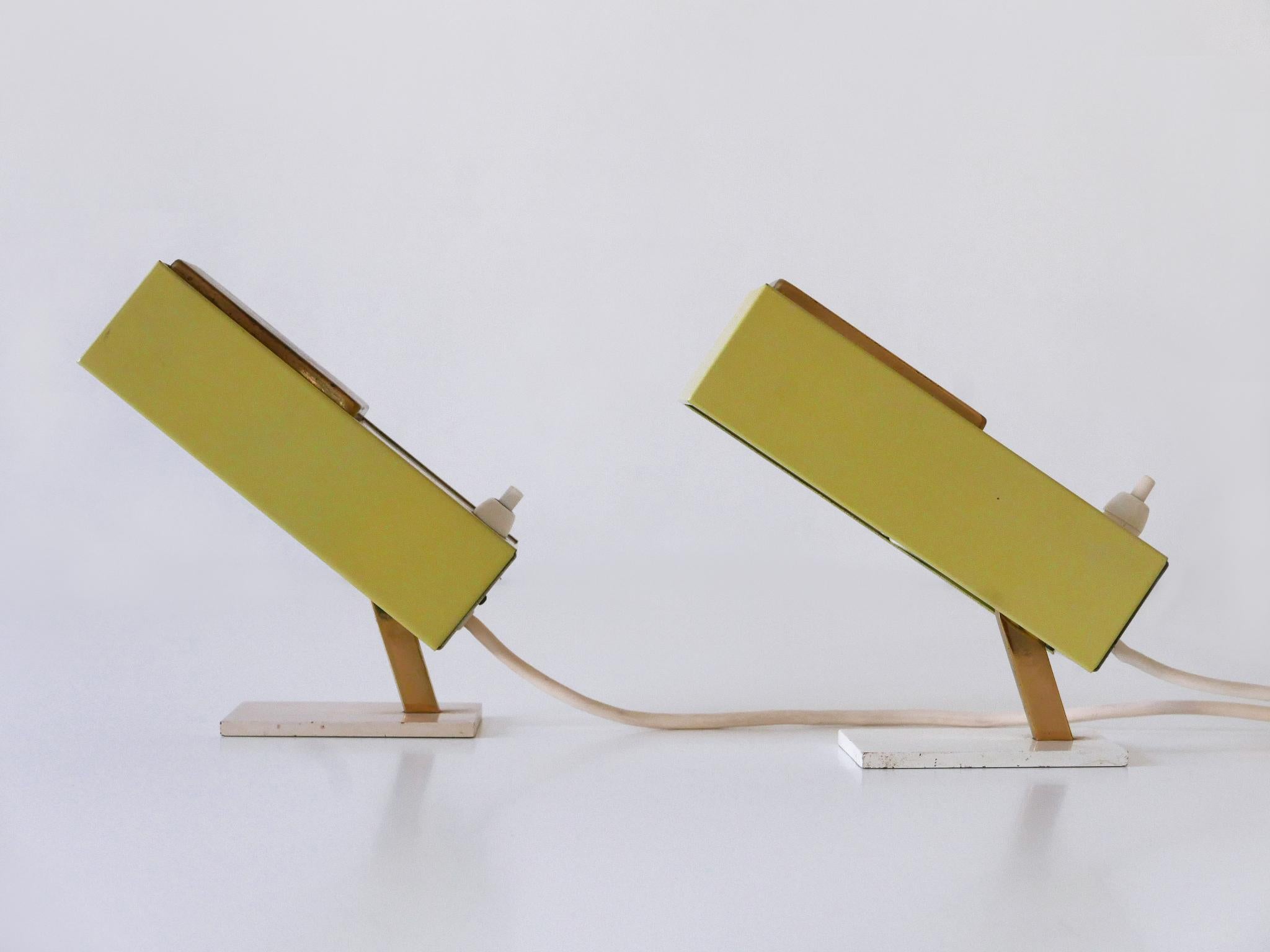 Ensemble de deux rares et ravissantes lampes de chevet The Moderns Allemagne années 1950 en vente 8