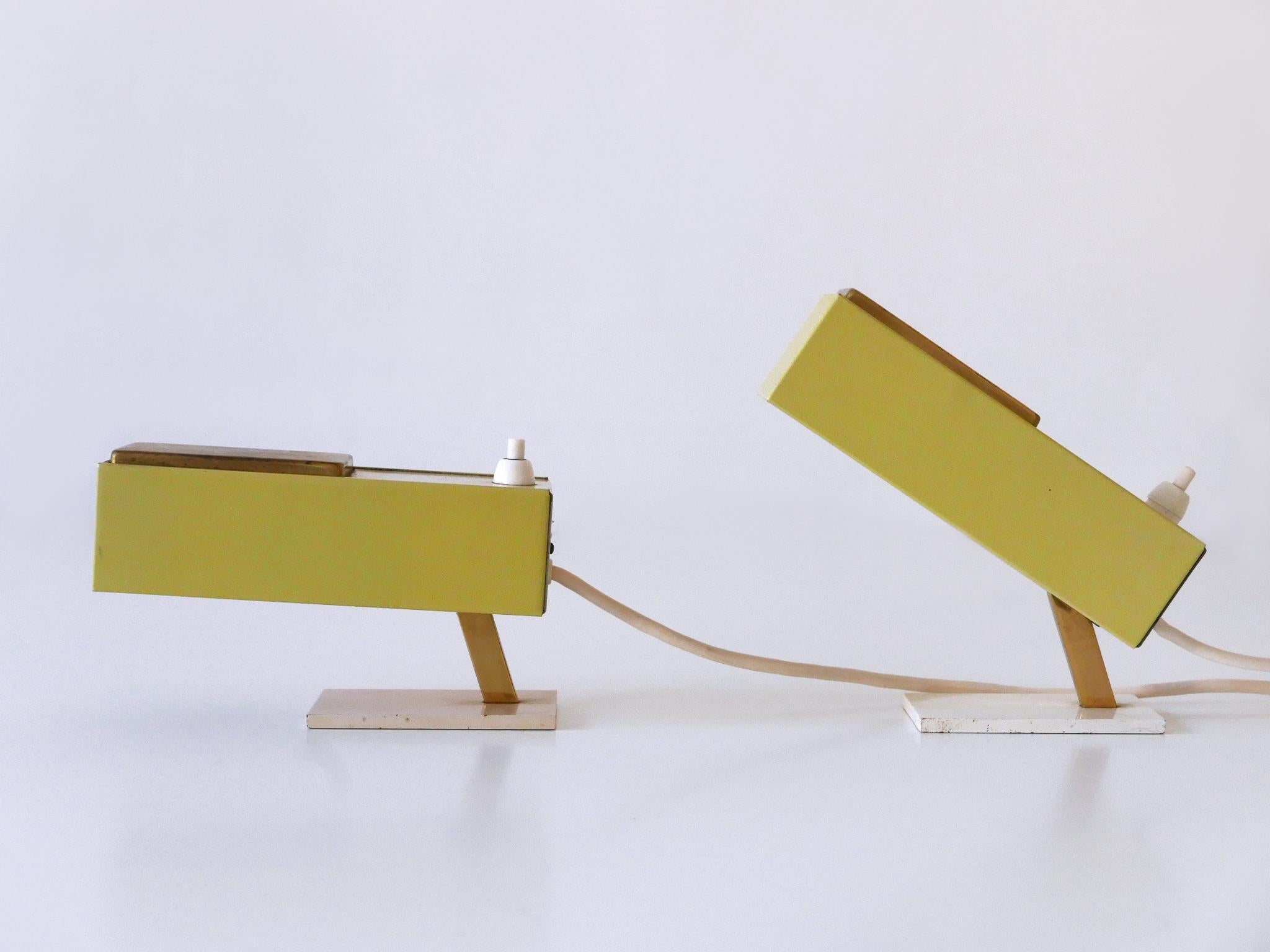 Ensemble de deux rares et ravissantes lampes de chevet The Moderns Allemagne années 1950 en vente 9