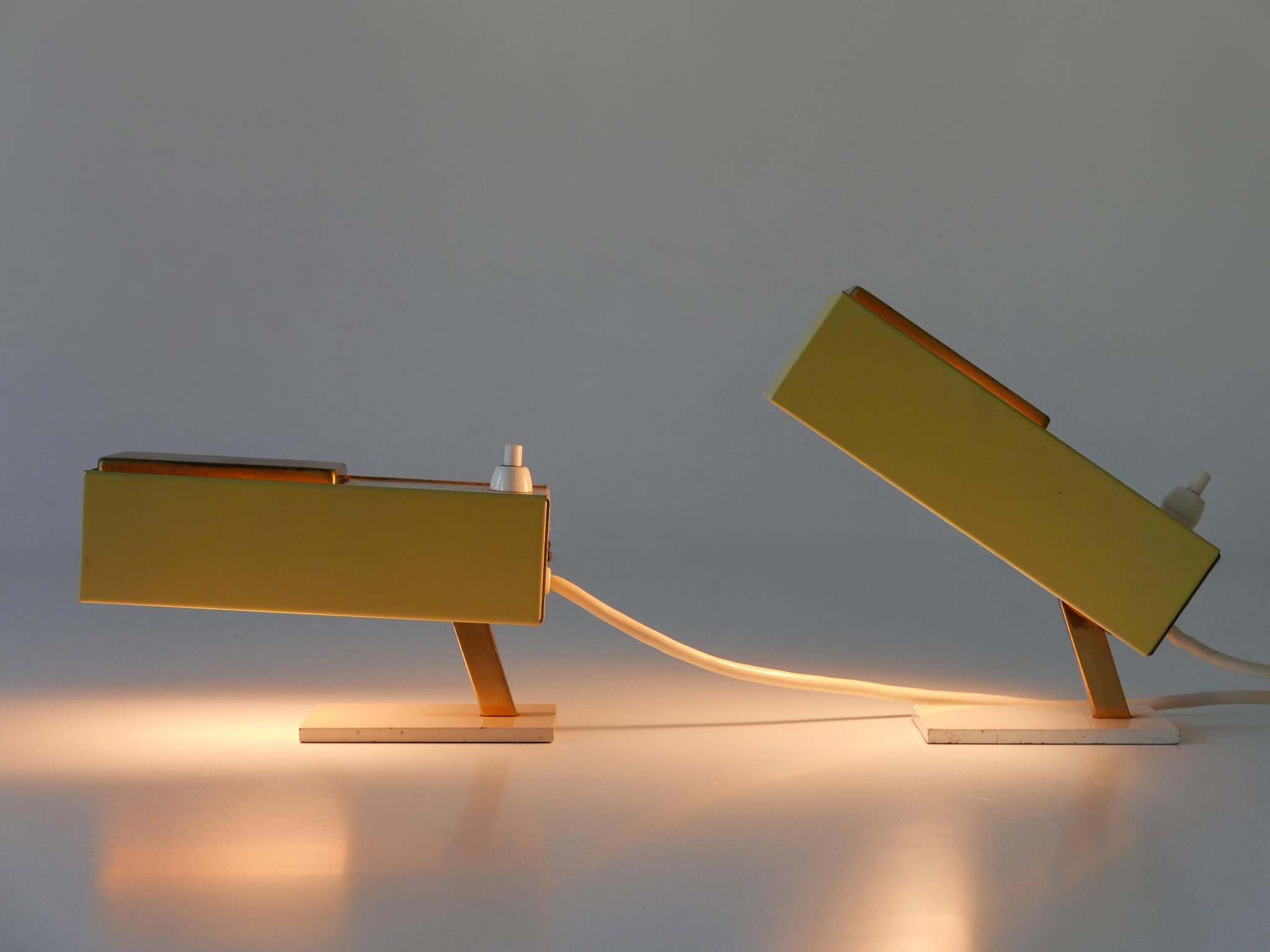 Ensemble de deux rares et ravissantes lampes de chevet The Moderns Allemagne années 1950 en vente 10