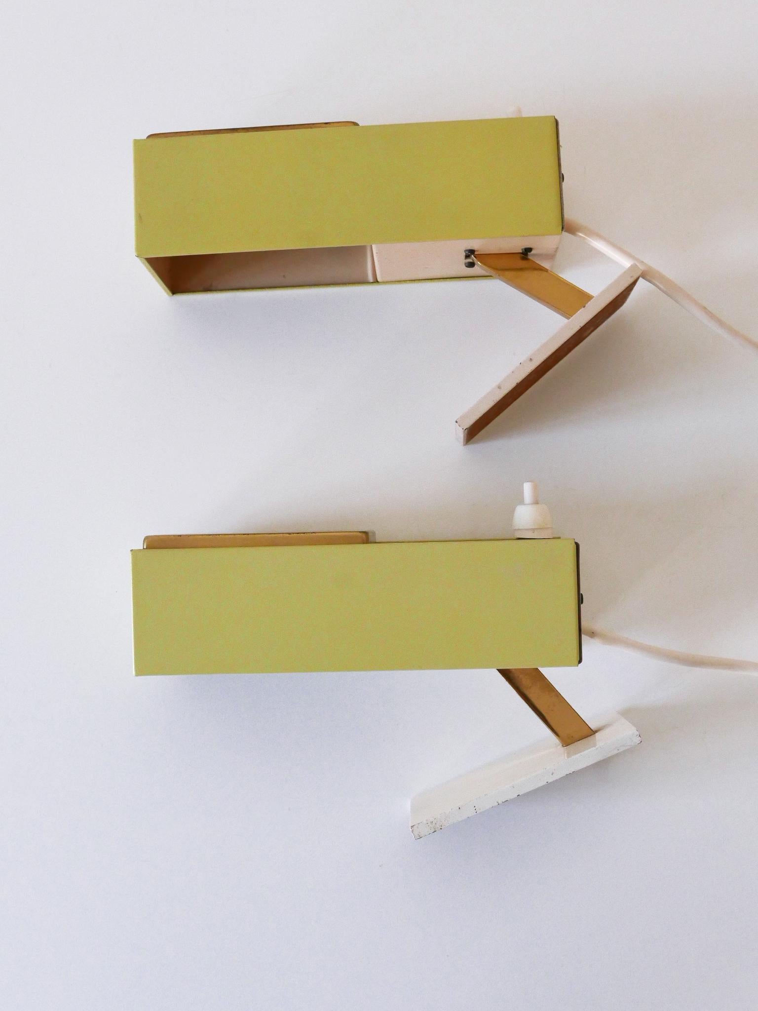 Ensemble de deux rares et ravissantes lampes de chevet The Moderns Allemagne années 1950 en vente 13