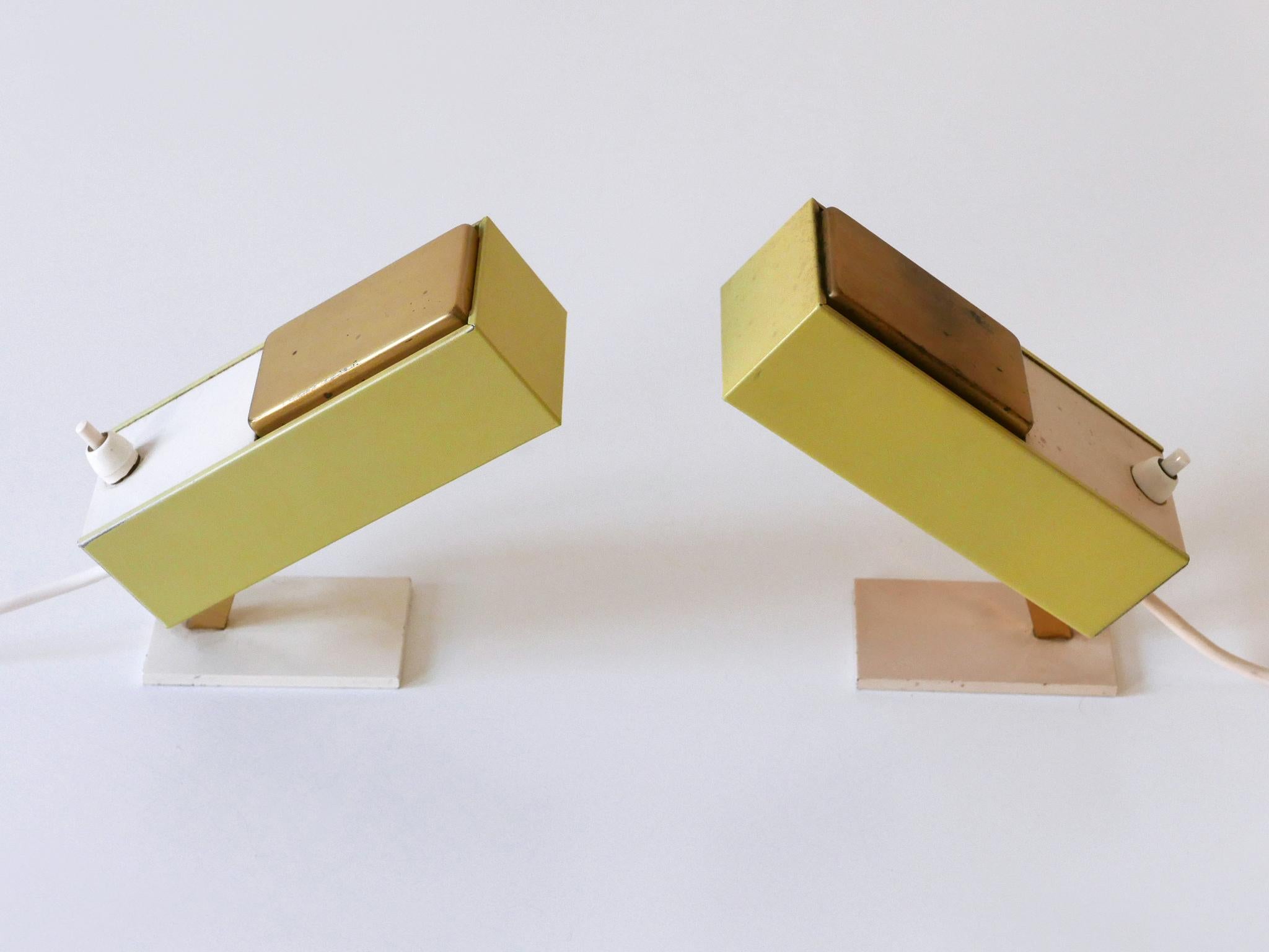 Ensemble de deux rares et ravissantes lampes de chevet The Moderns Allemagne années 1950 en vente 1